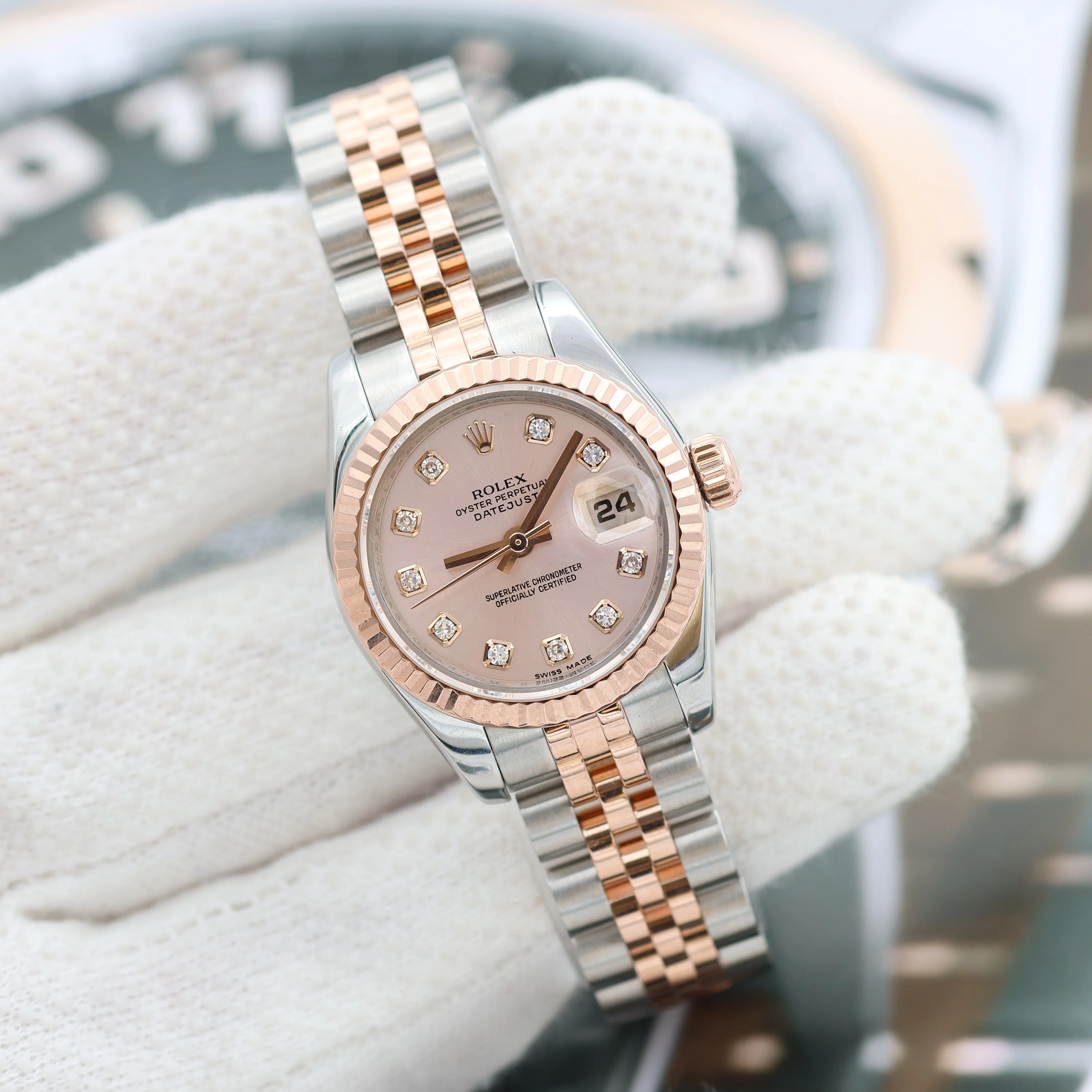Rolex Lady Datejust ref. 179171 Sundust Diamonds - Full set - Image 5