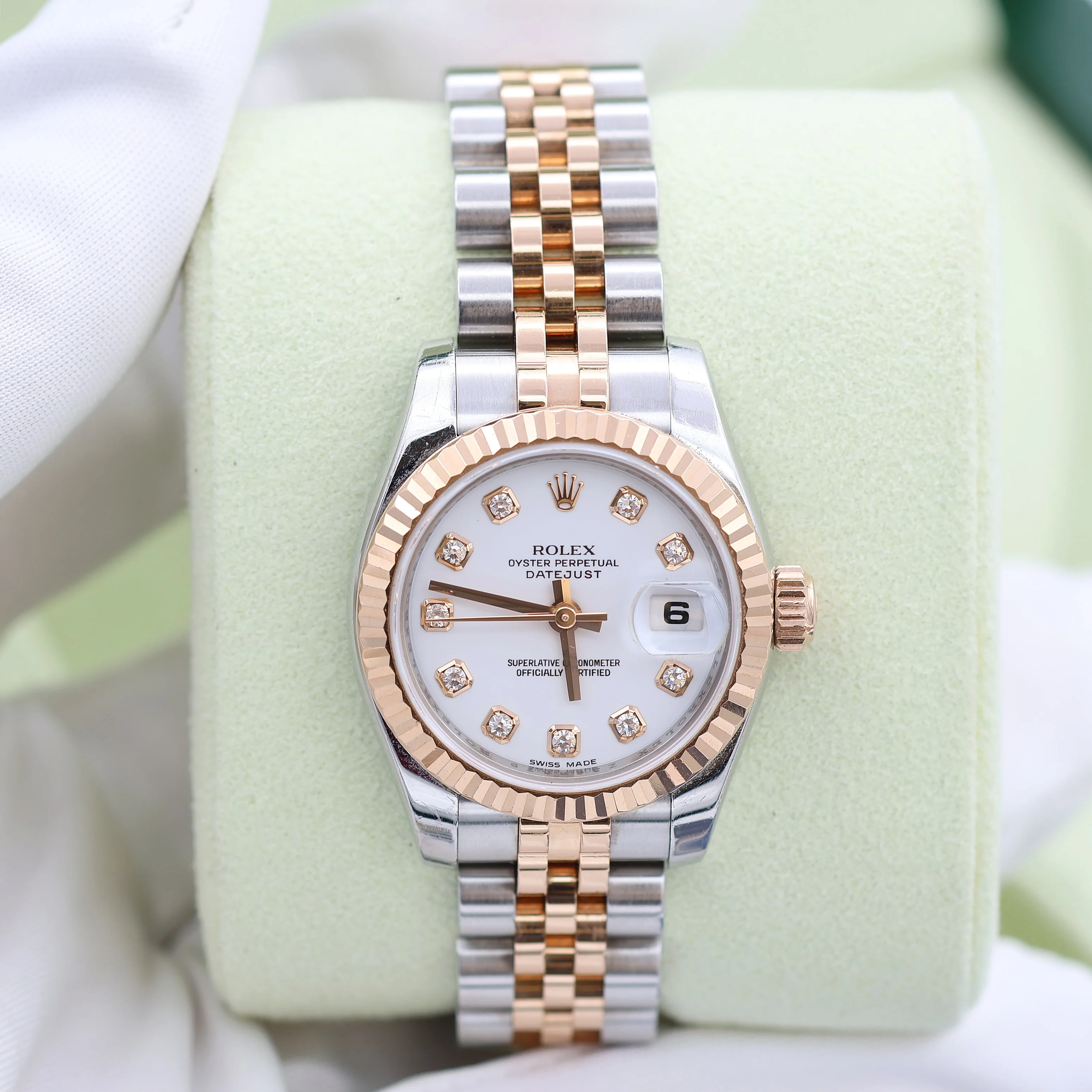 Rolex Lady Datejust ref. 179171 White Diamonds - Full set