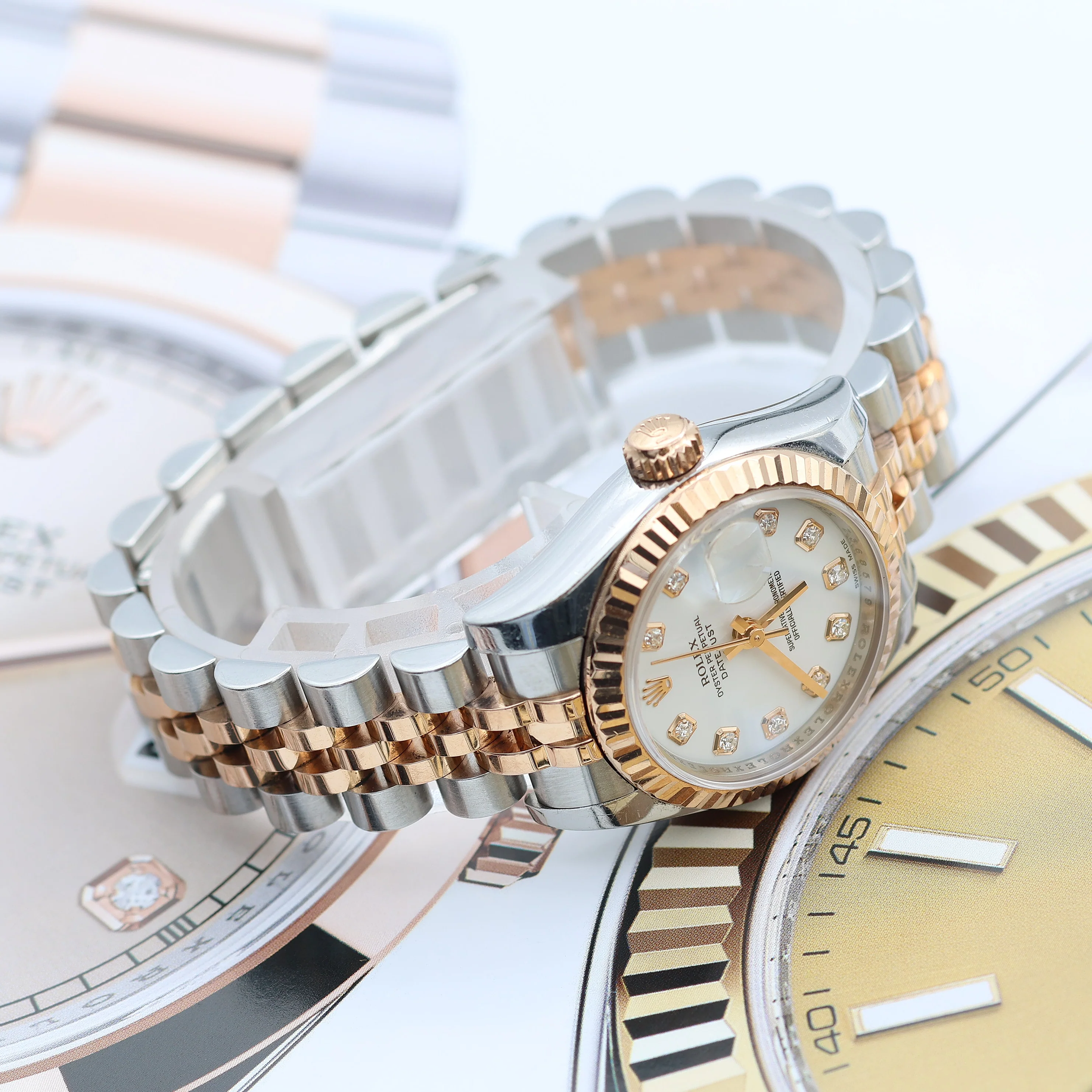 Rolex Lady Datejust ref. 179171 White Diamonds - Full set - Image 12