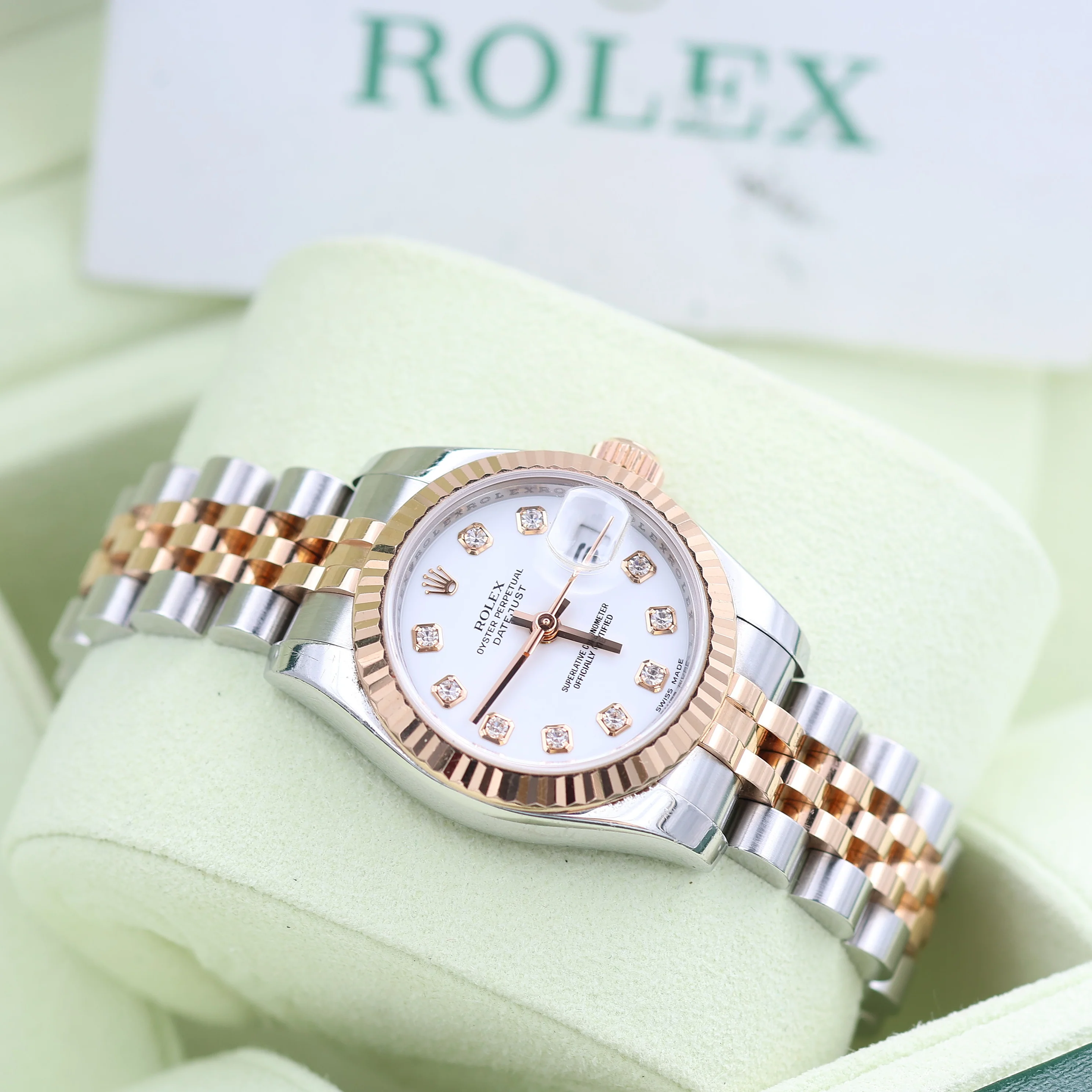 Rolex Lady Datejust ref. 179171 White Diamonds - Full set - Image 5