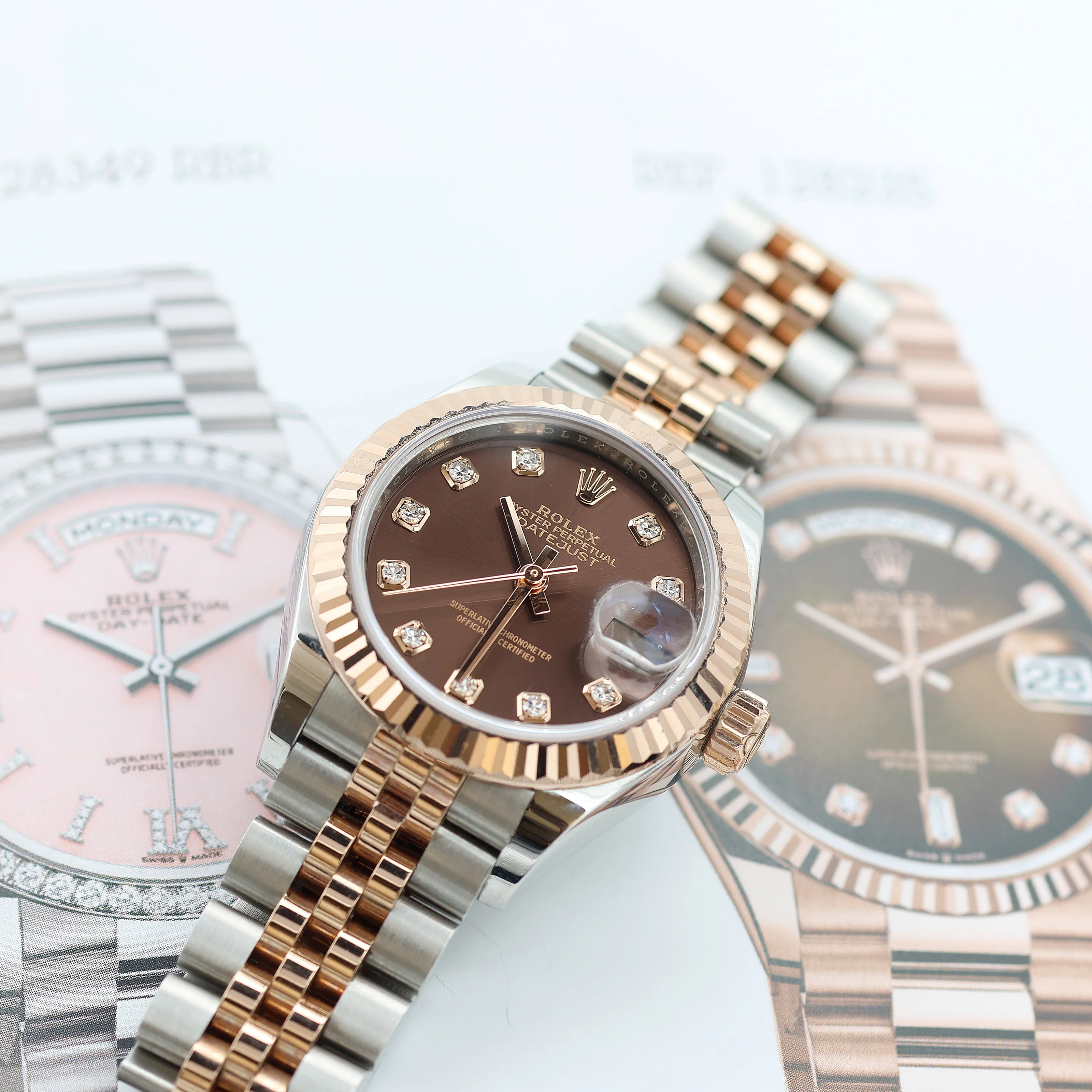 Rolex Lady Datejust ref. 279171 Chocolate Diamonds Dial - Jubilee - Full Set - Image 9