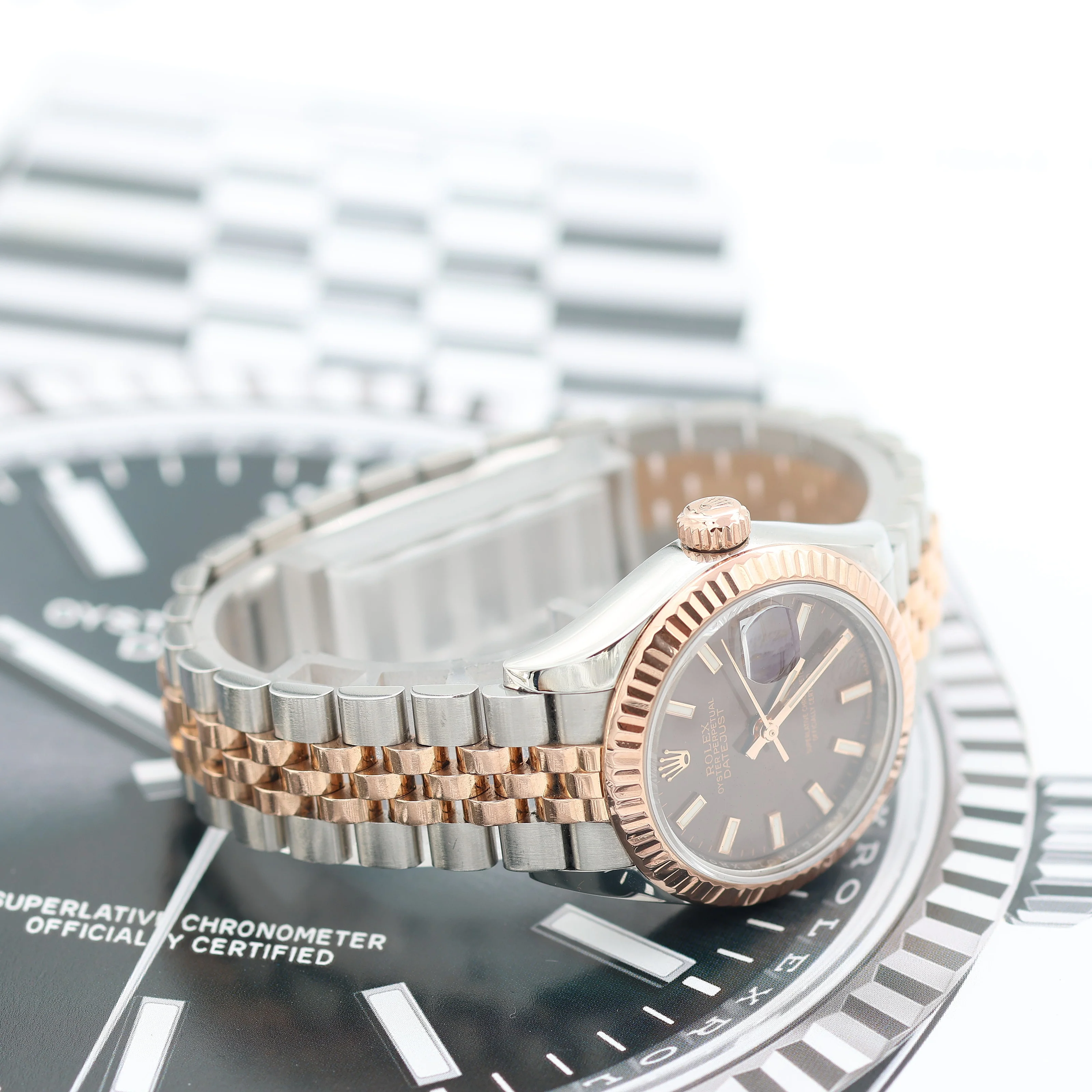 Rolex Lady Datejust ref. 279171 - Chocolate Dial - Jubilee - Full Set - Image 12
