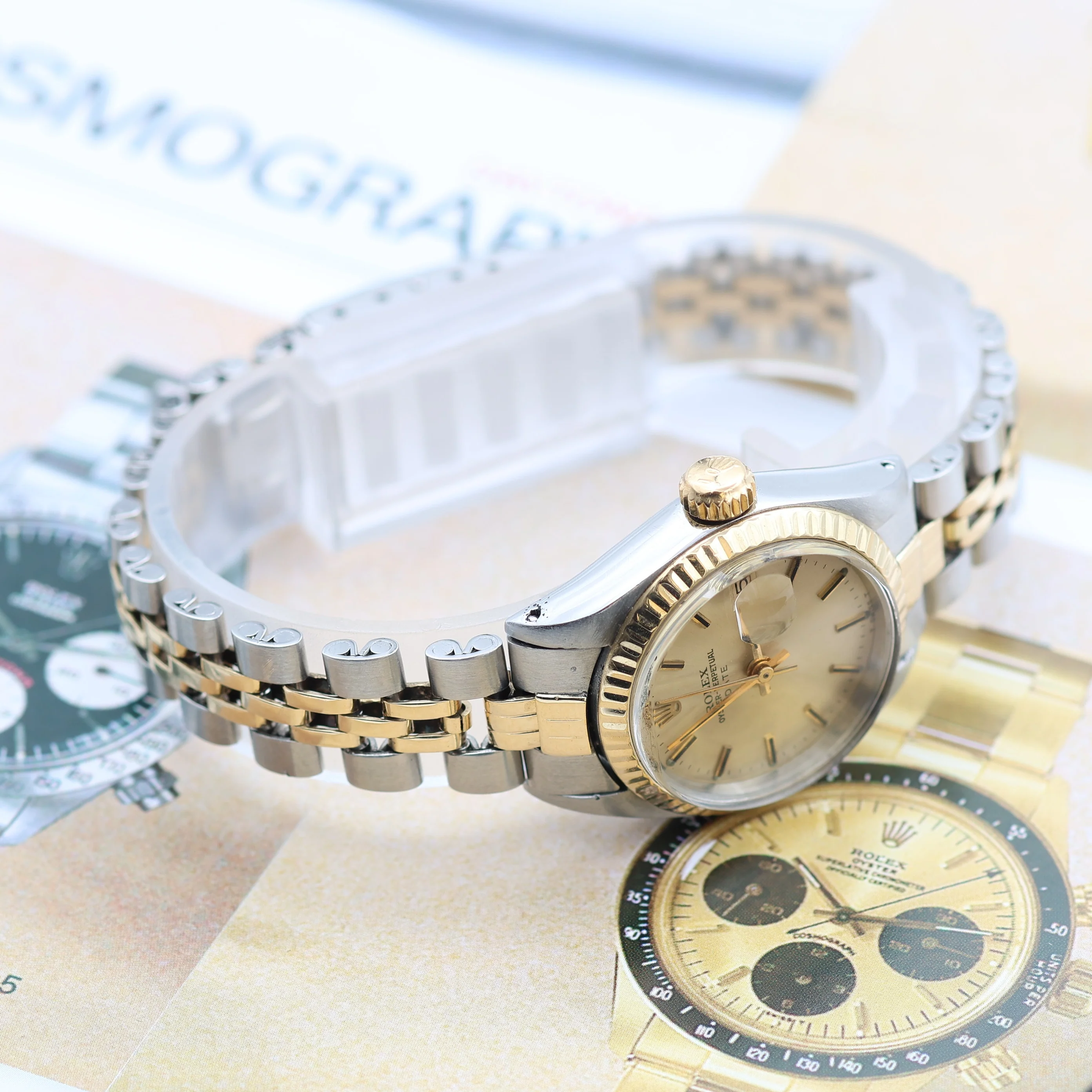Rolex Lady-Datejust ref. 6917 - Steel and Gold - Champagne Dial (V2) - Jubilee Bracelet - Image 5