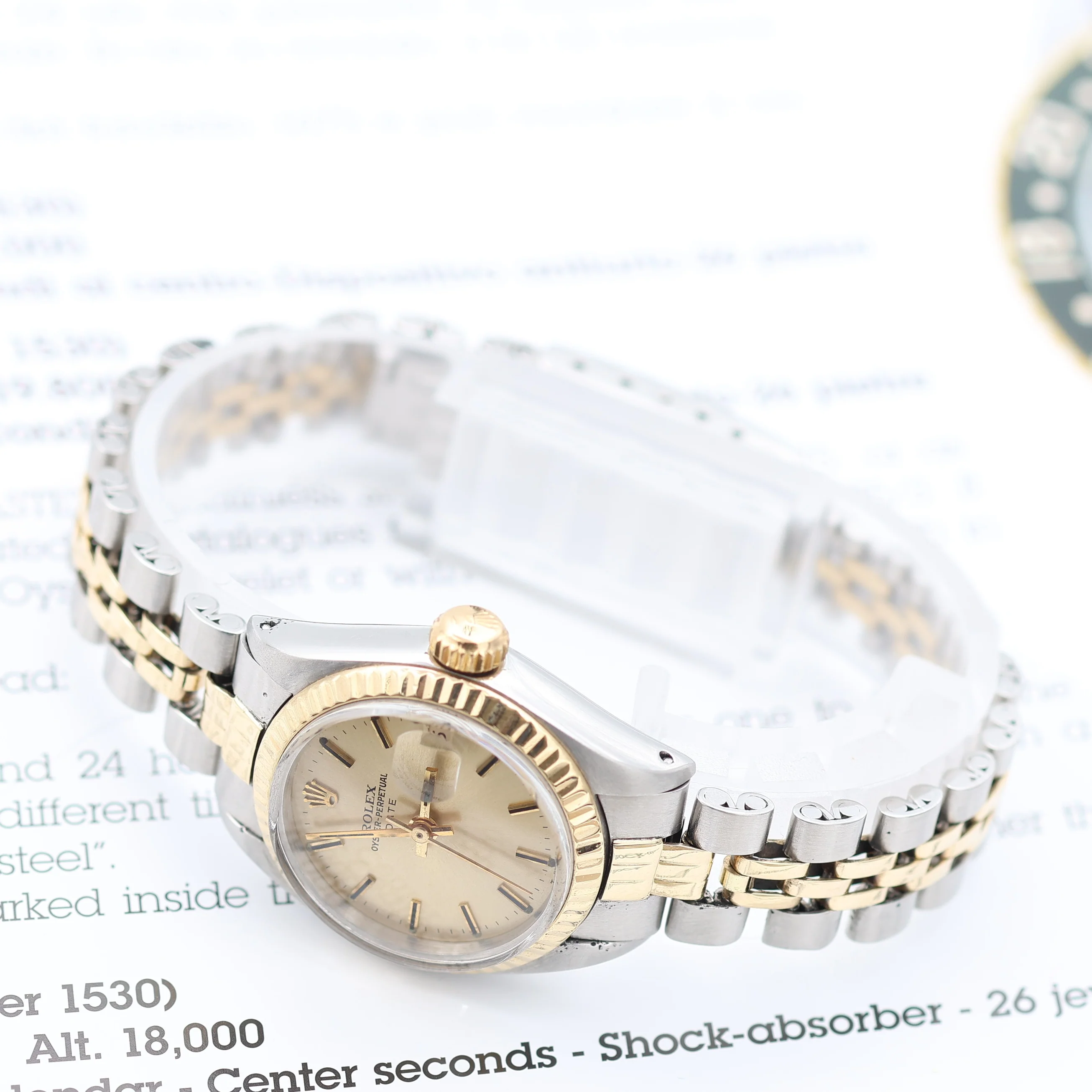 Rolex Lady-Datejust ref. 6917 - Steel and Gold - Champagne Dial (V2) - Jubilee Bracelet - Image 6