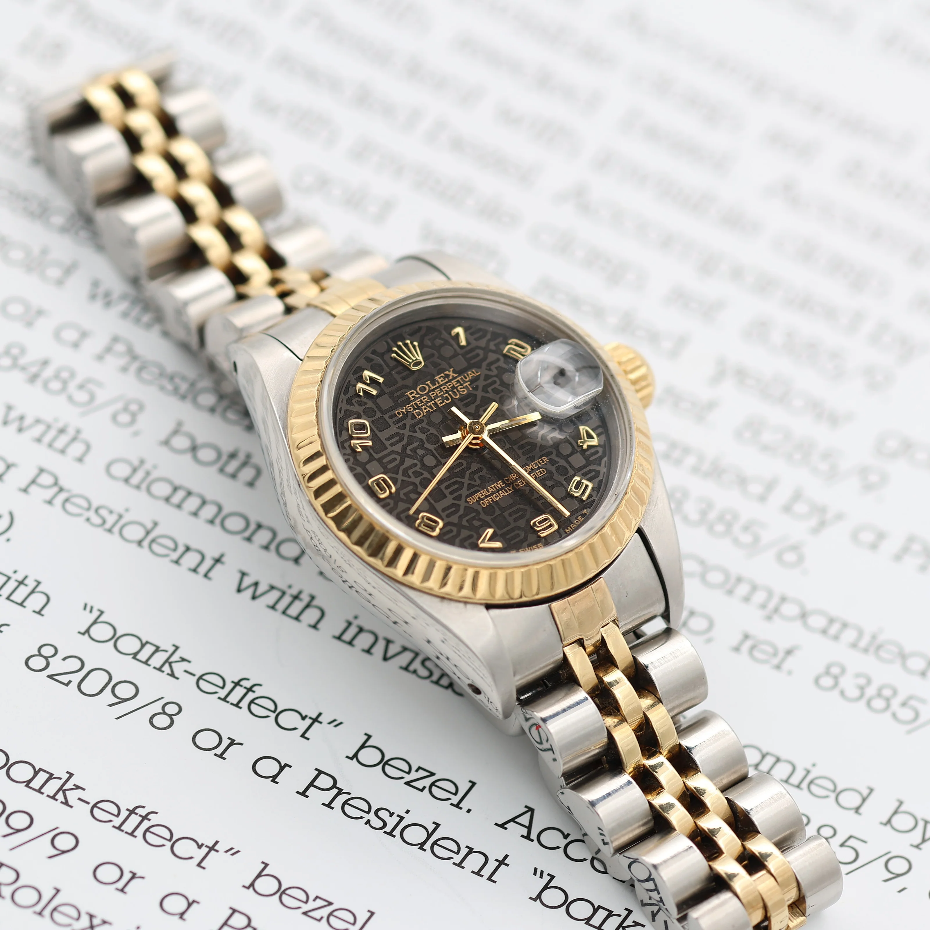 Rolex Lady-Datejust ref. 69173 - Brown Millennary/Computer Dial - Jubilee Bracelet - Image 6