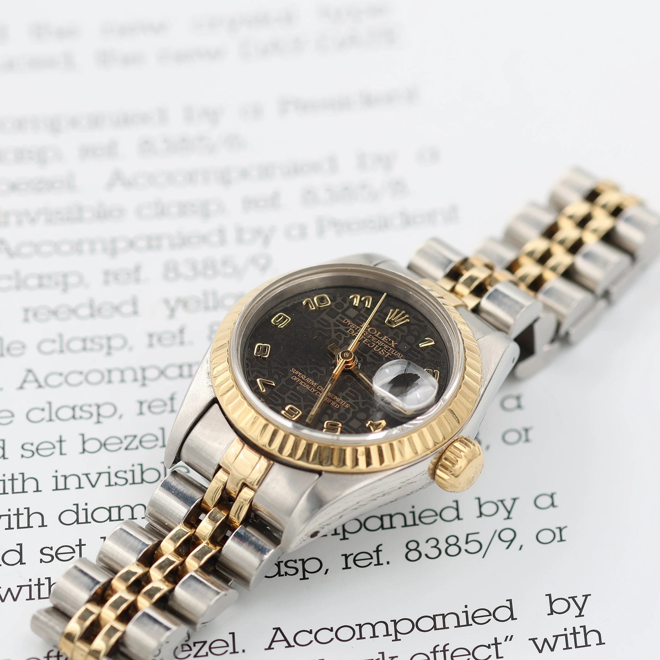 Rolex Lady-Datejust ref. 69173 - Brown Millennary/Computer Dial - Jubilee Bracelet - Image 7