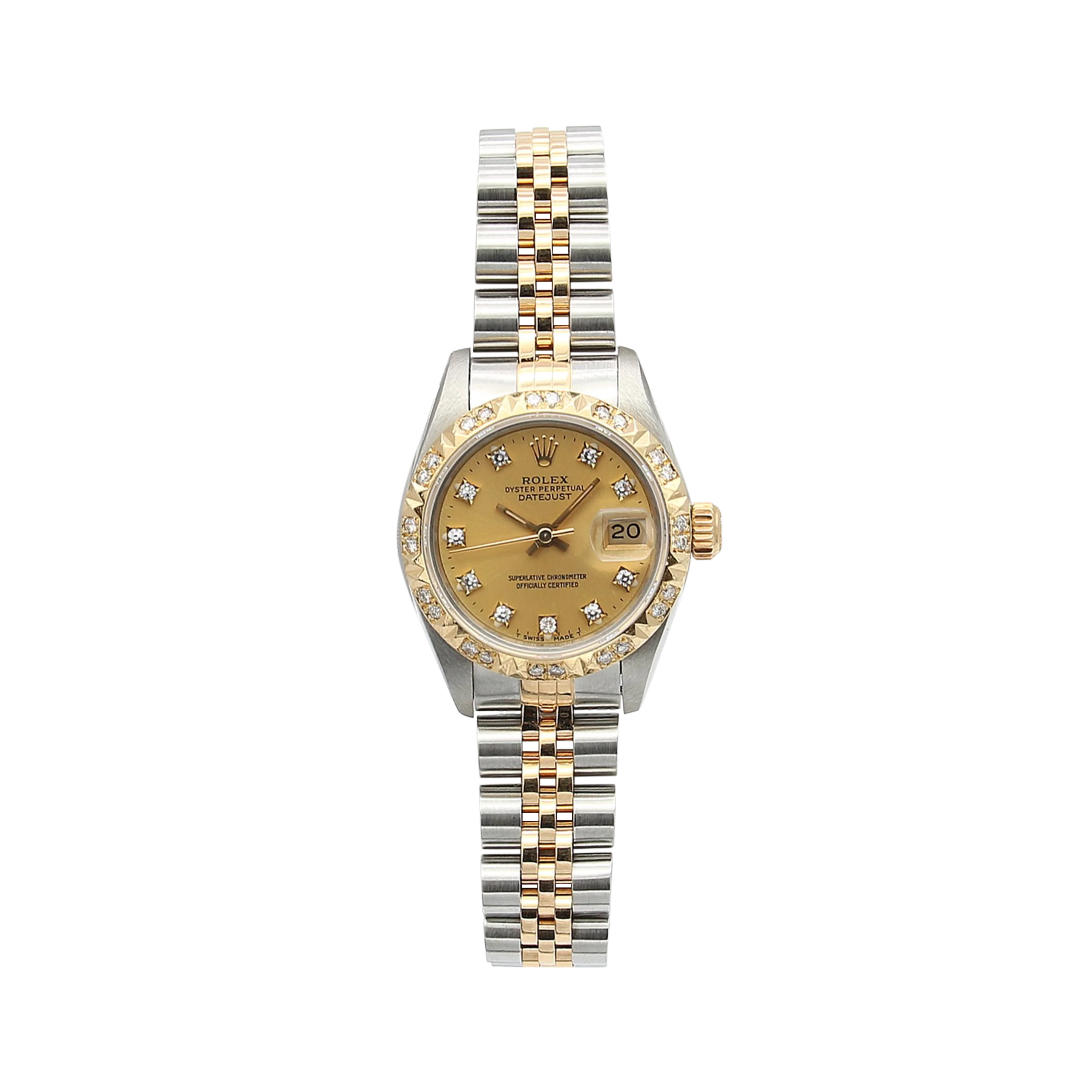 Rolex Lady-Datejust ref. 69173 - Diamonds Dial - Bezel Custom with diamonds - Image 3