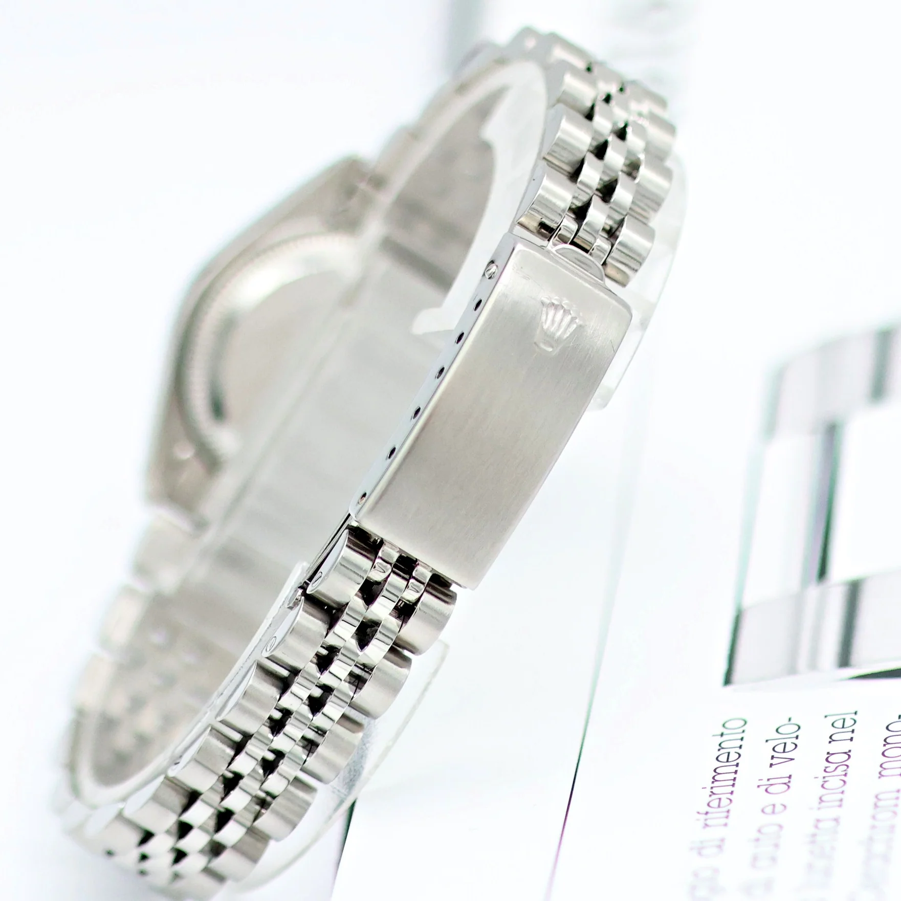 Rolex Lady-Datejust ref. 69174 - SIlver Linen Dial - Jubilee bracelet - Image 13