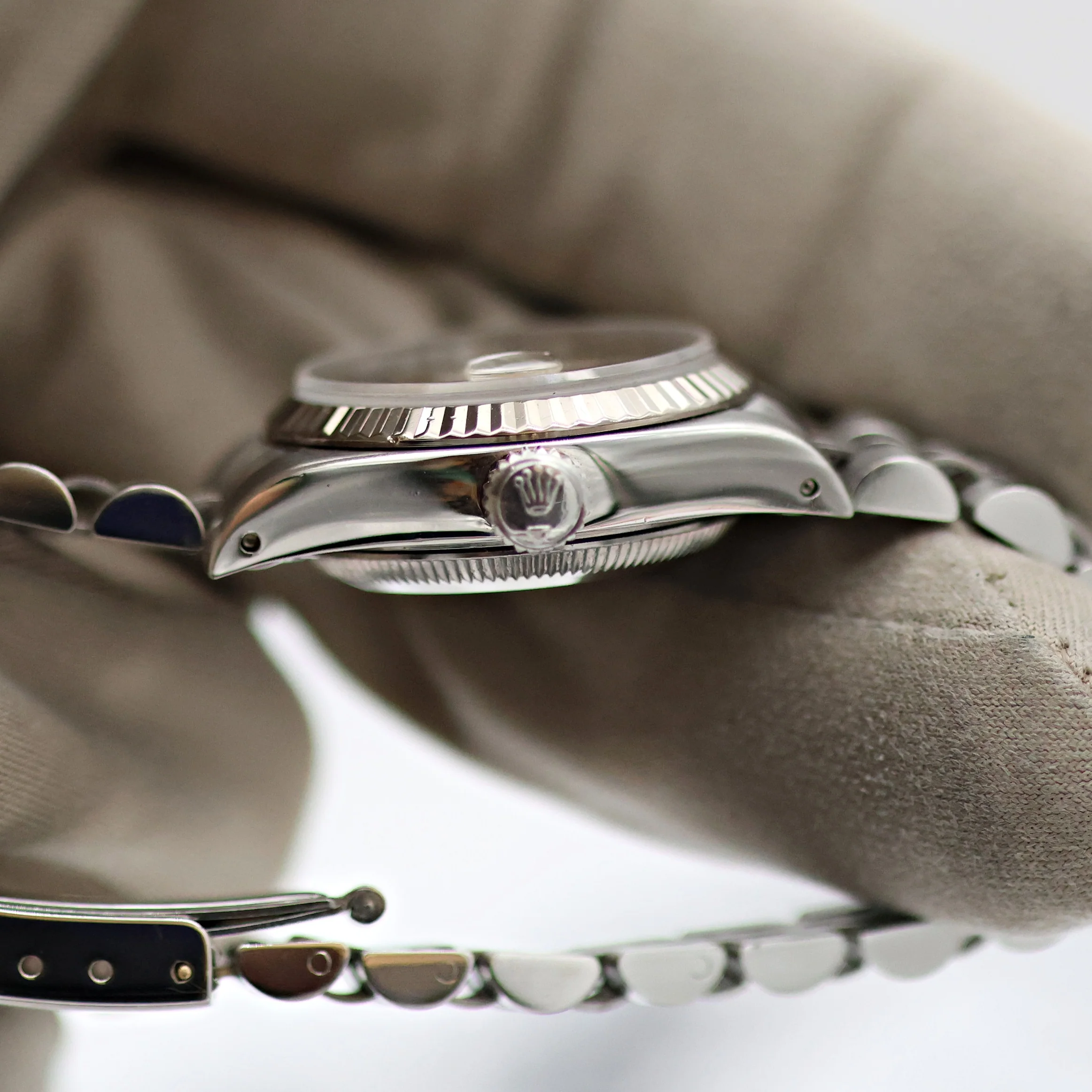 Rolex Lady-Datejust ref. 69174 - SIlver Linen Dial - Jubilee bracelet - Image 16
