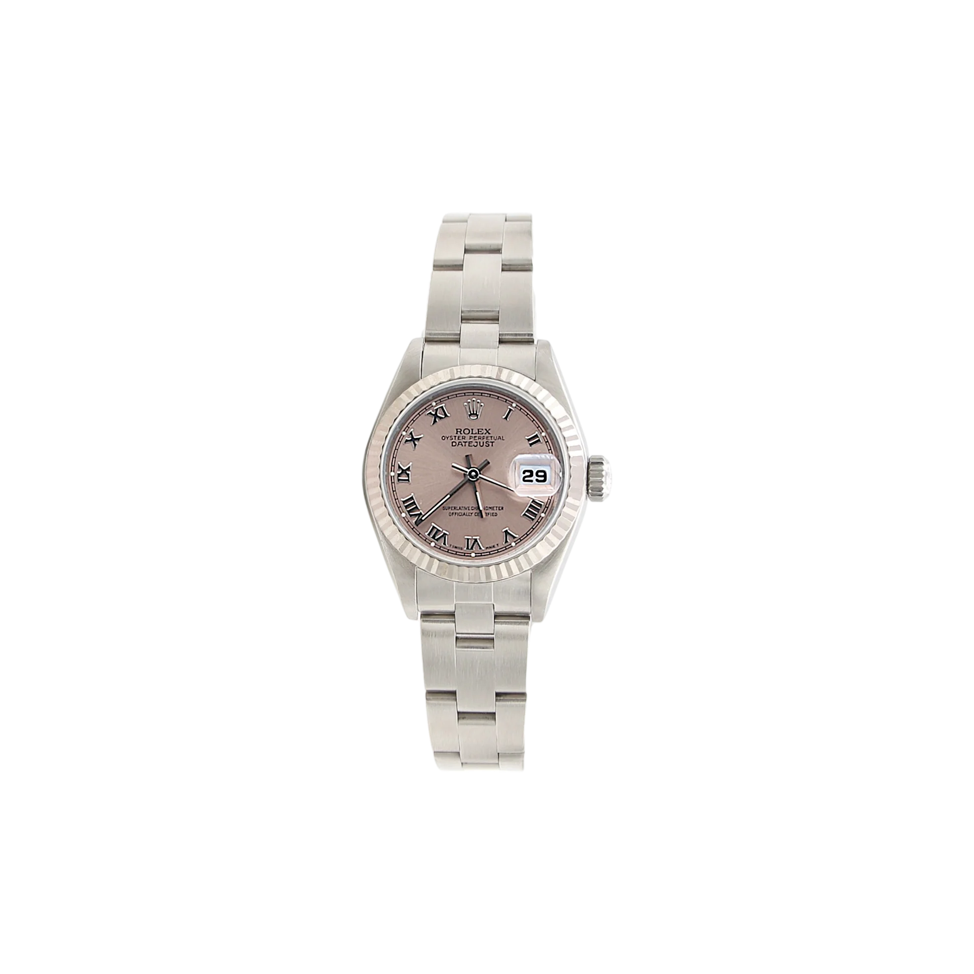 Rolex Lady-Datejust ref. 69174 - Salmon Roman Dial Oyster bracelet - Full Set