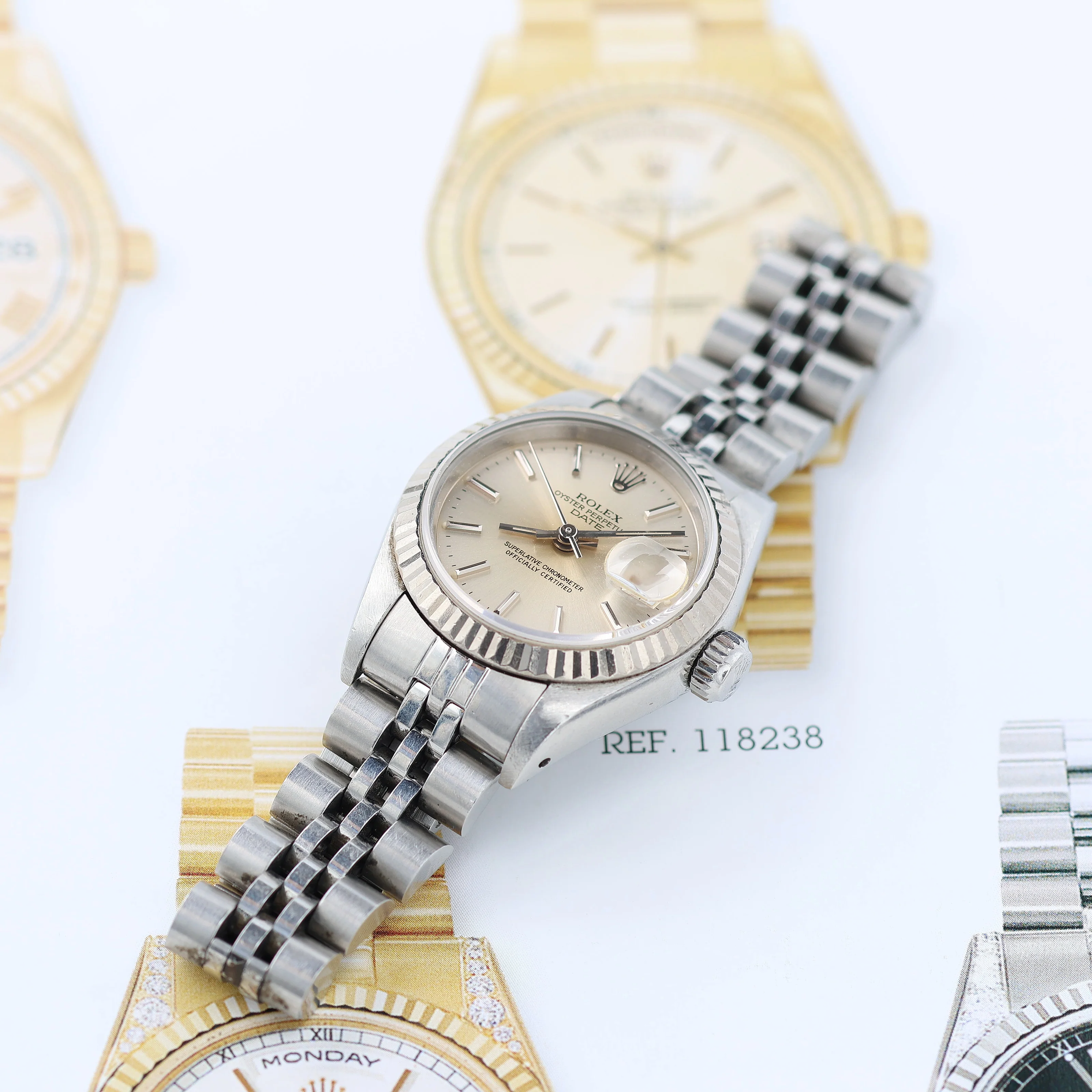 Rolex Lady-Datejust ref. 69174 - Silver Dial Jubilee bracelet - Image 5