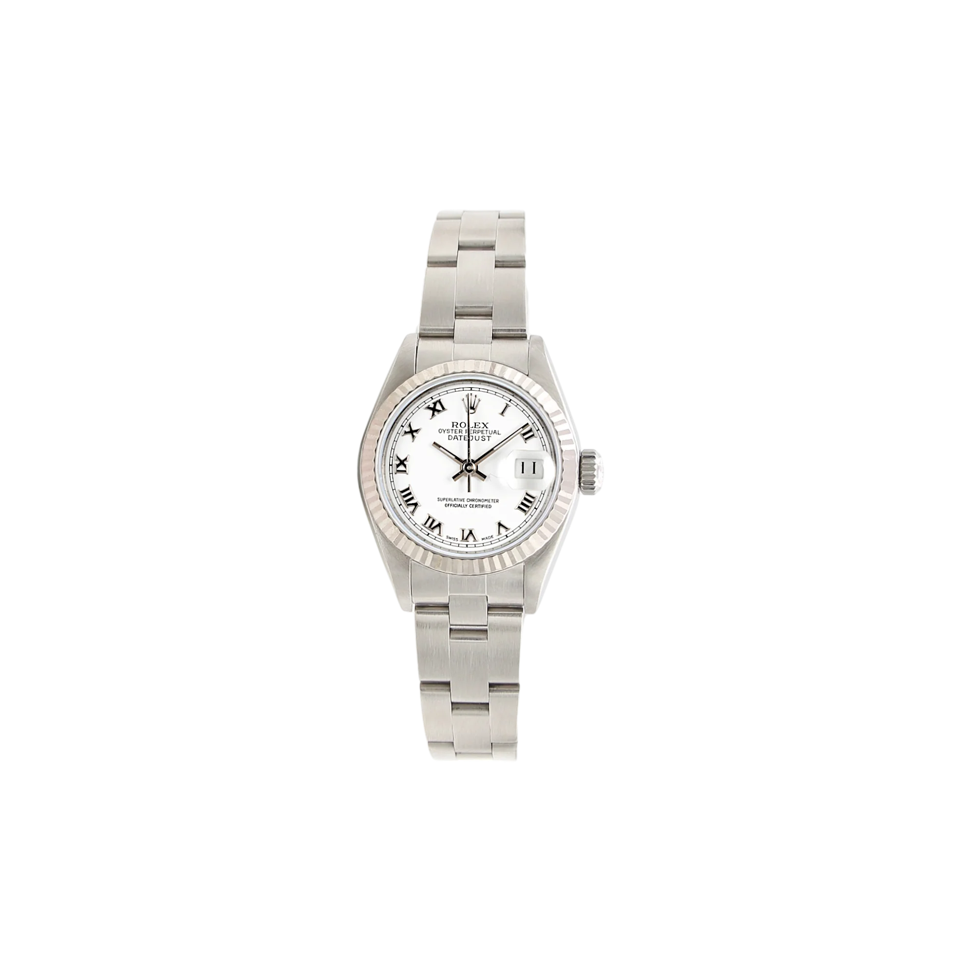 Rolex Lady-Datejust ref. 69174 - White Roman Big Numbers Dial Oyster bracelet