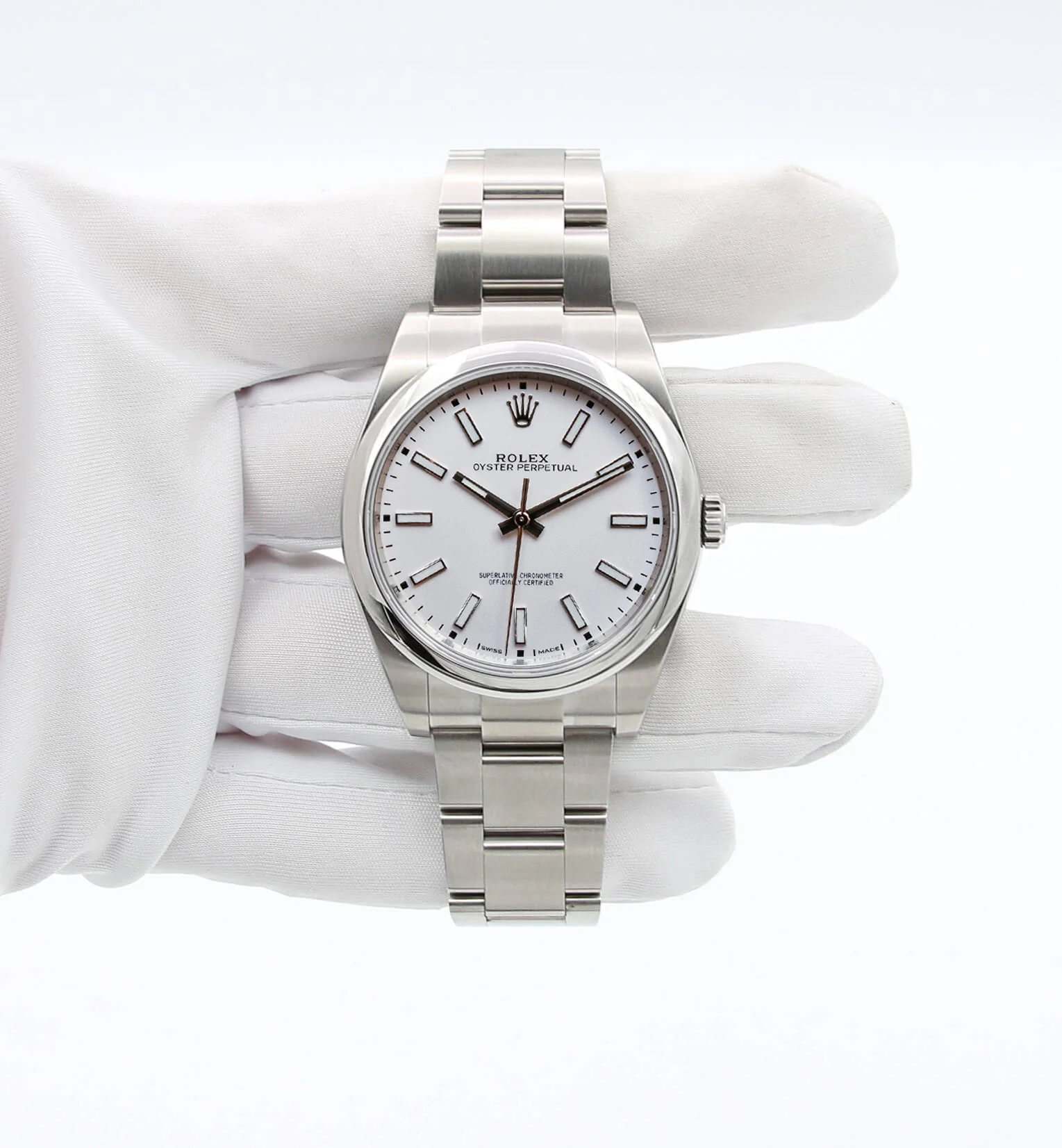 Rolex Oyster Perpetual 114300 White Dial - Full Set - Image 2