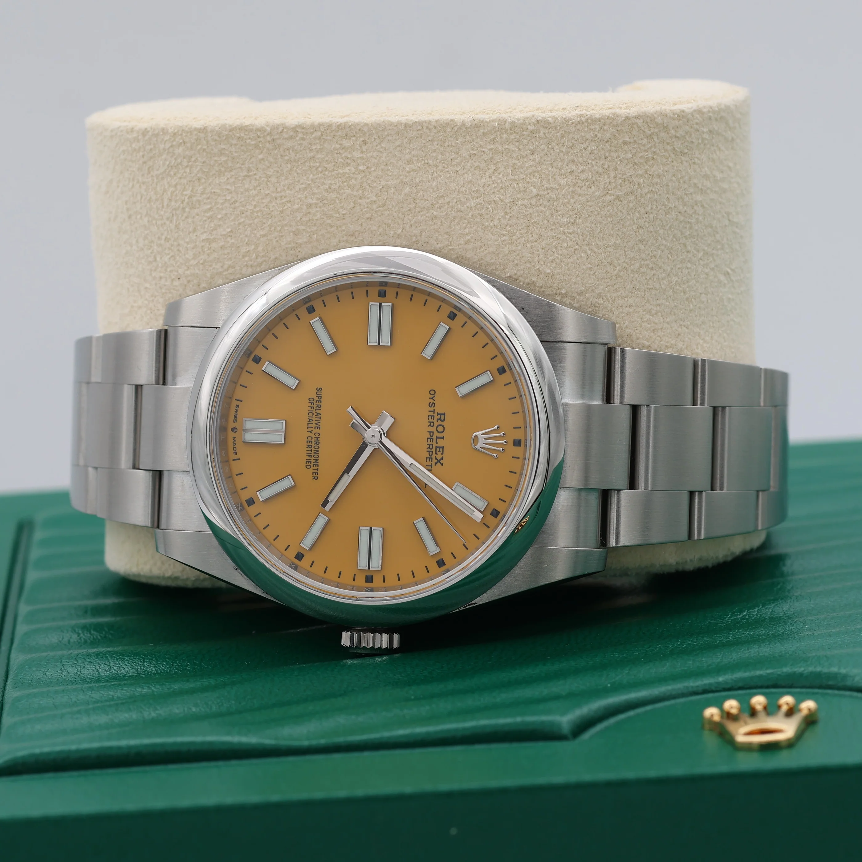 Rolex Oyster Perpetual 124300 - Yellow Dial - Full set - Image 12