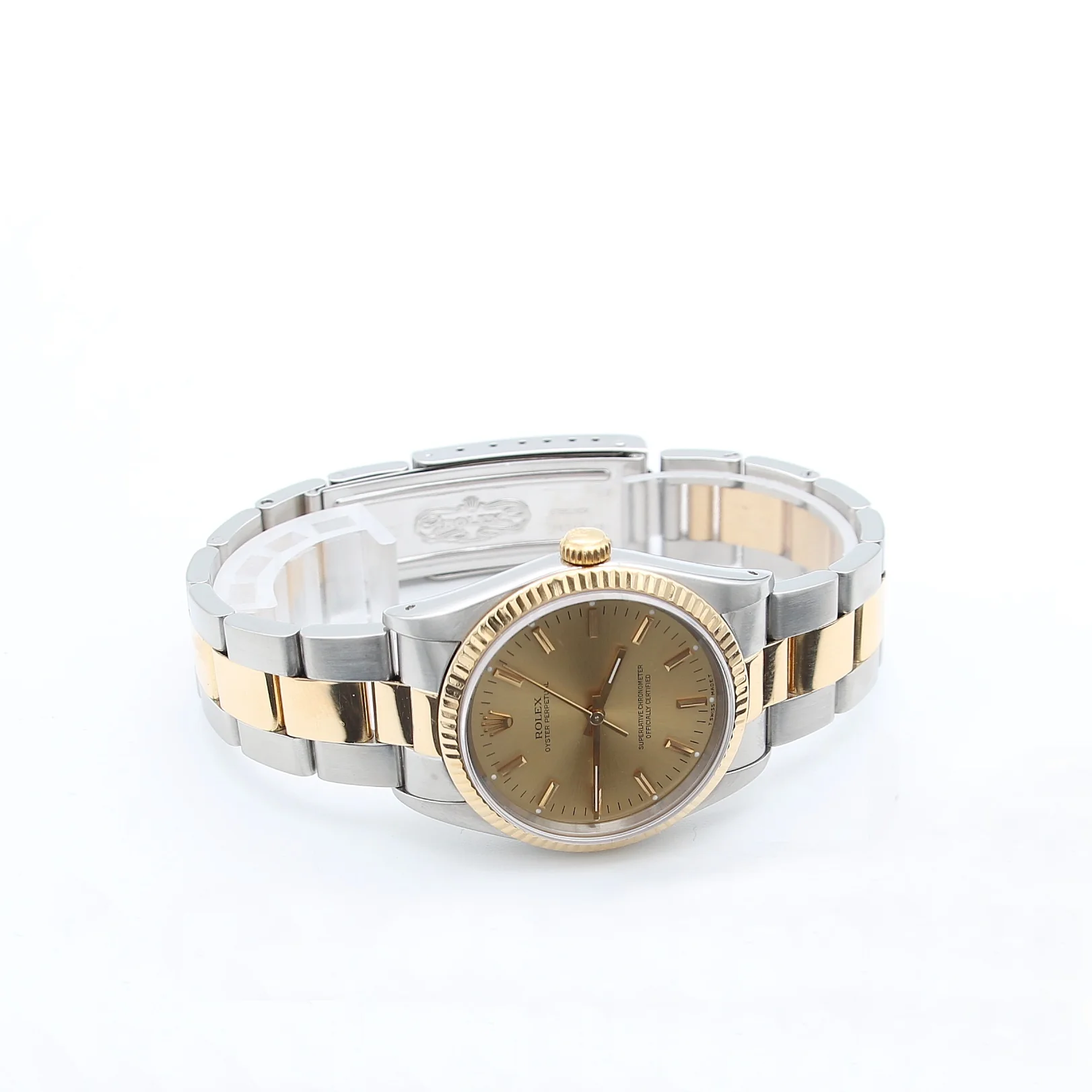 Rolex Oyster Perpetual 34 ref. 14233 Steel/Gold Champagne Dial - Oyster Bracelet - Image 5