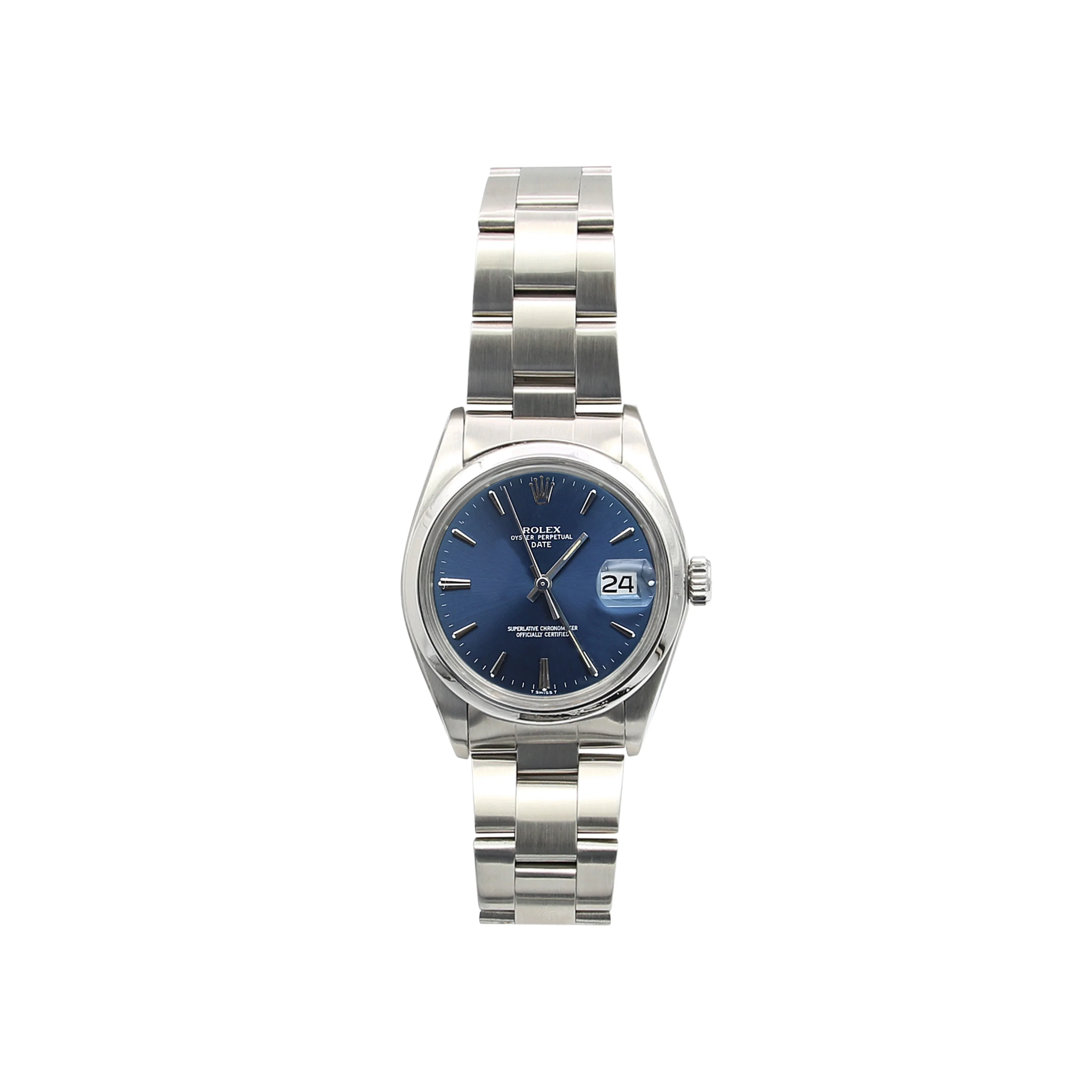 Rolex Oyster Perpetual Date ref. 1500 - Blue dial (III) - Steel bracelet - Image 2