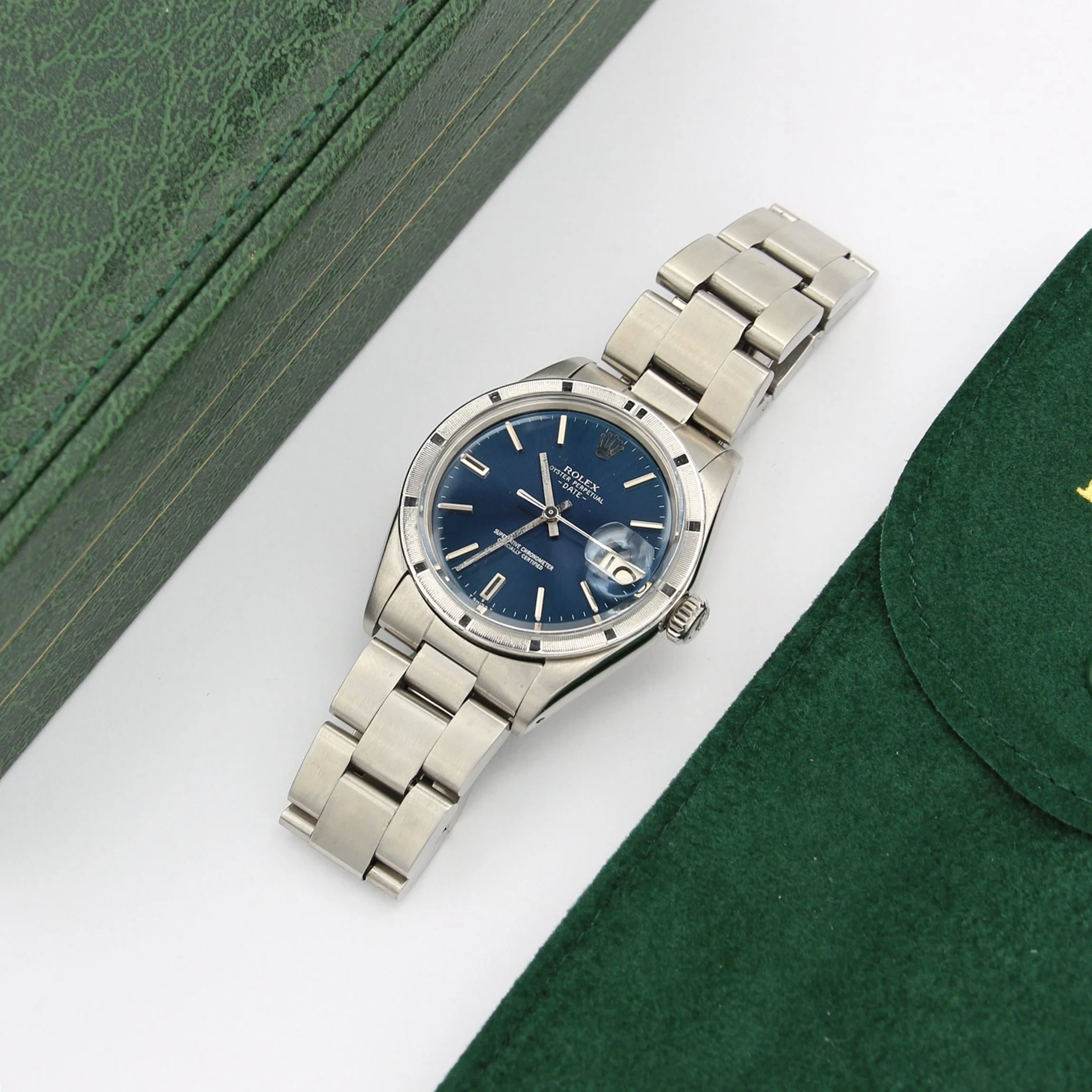 Rolex Oyster Perpetual Date ref. 1501 34mm - Blue Dial - Oyster bracelet