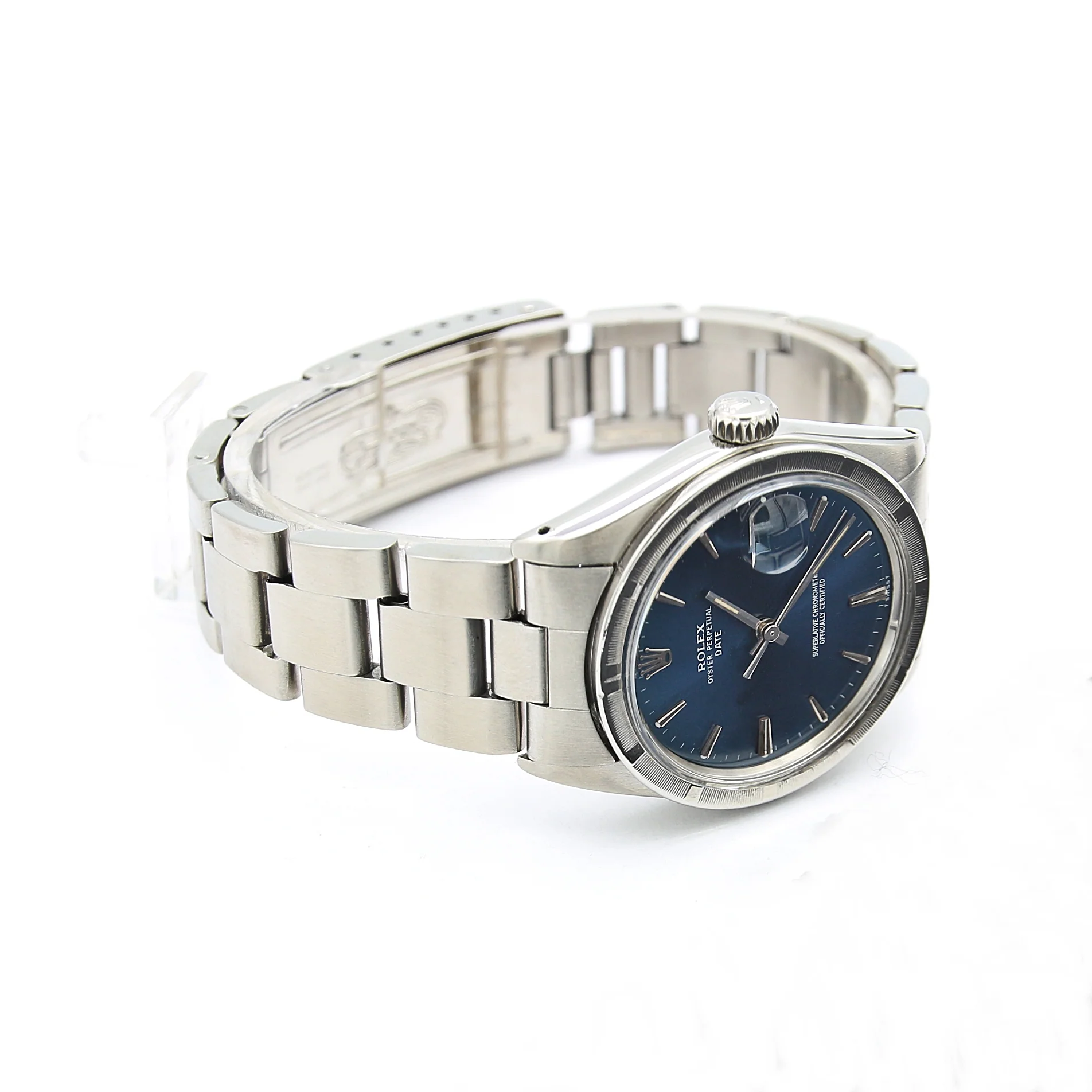 Rolex Oyster Perpetual Date ref. 1501 34mm - Blue Dial (II) - Oyster bracelet - Image 4