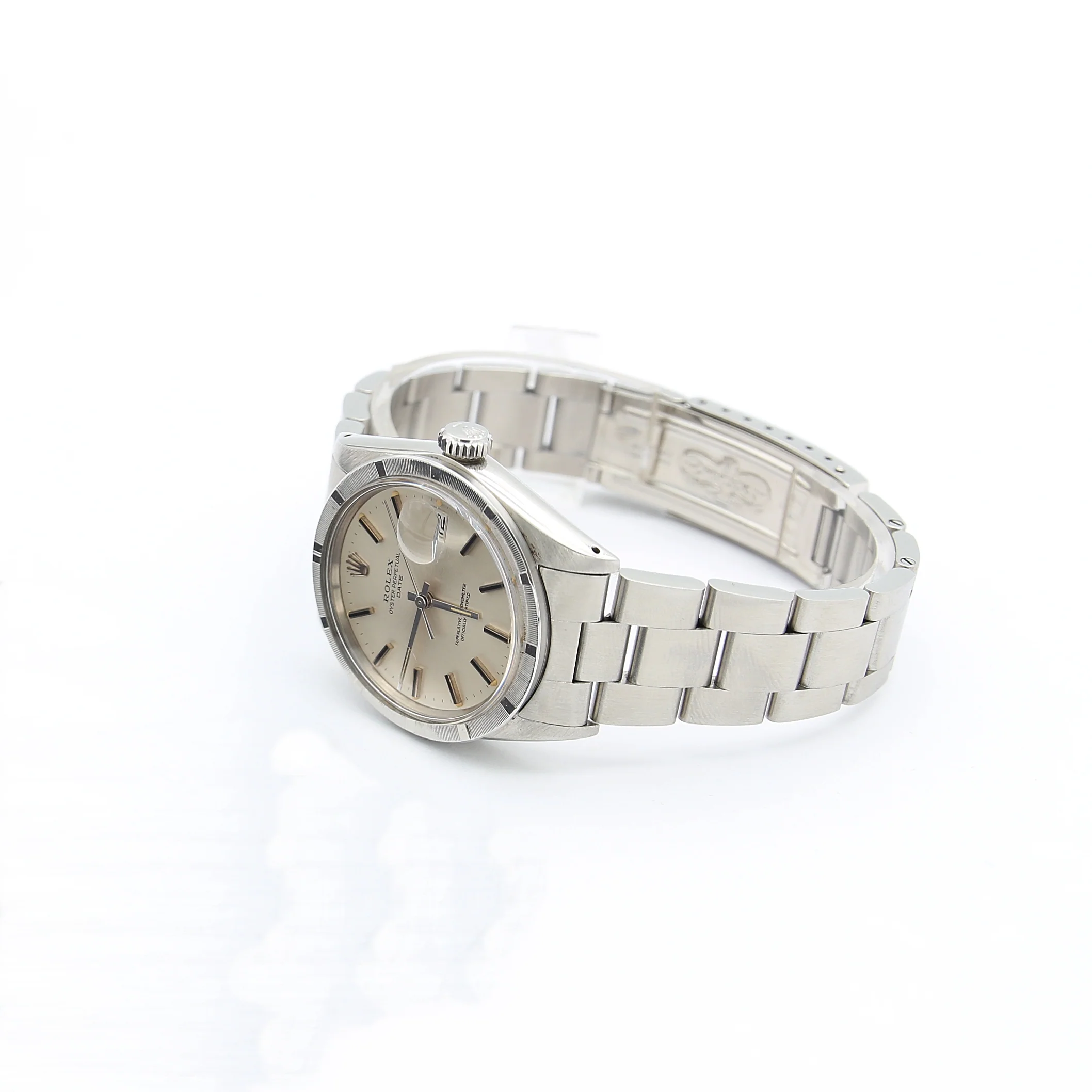 Rolex Oyster Perpetual Date ref. 1501 34mm - Silver Dial - Oyster bracelet - Image 3