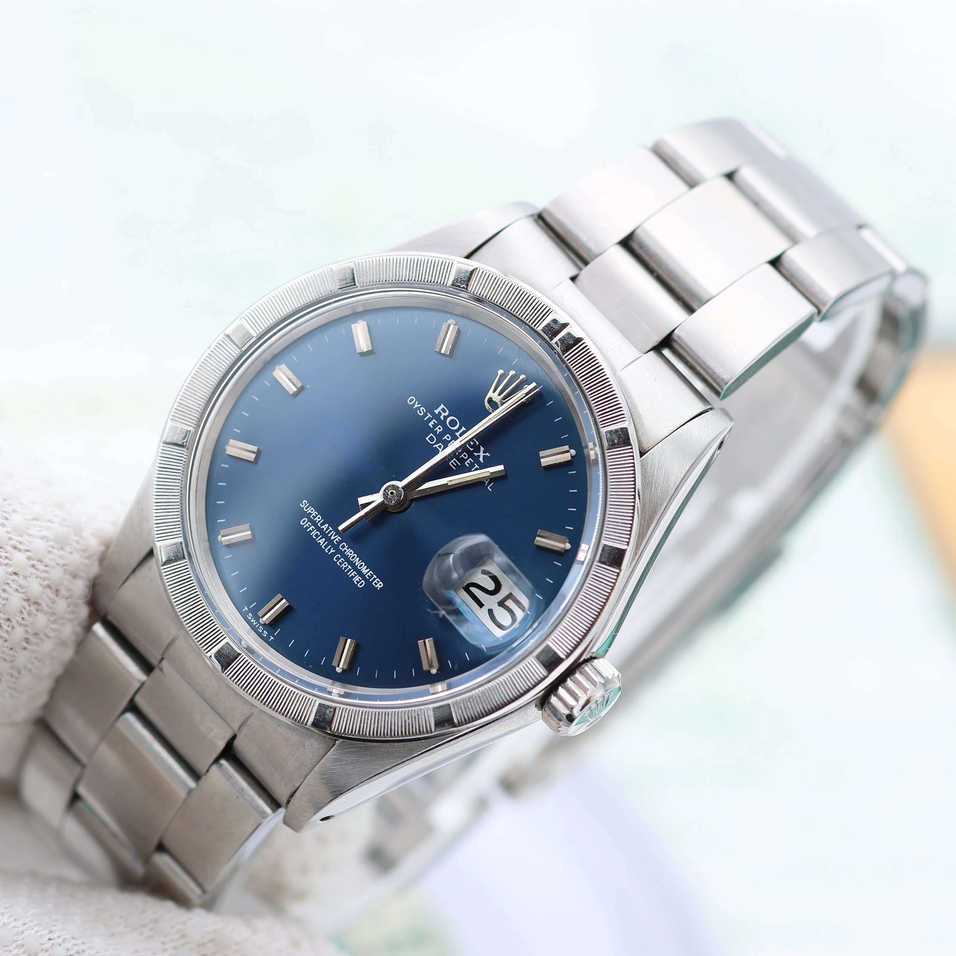 Rolex Oyster Perpetual Date ref. 1501 - Blue Dial (V III) - Oyster - Image 2