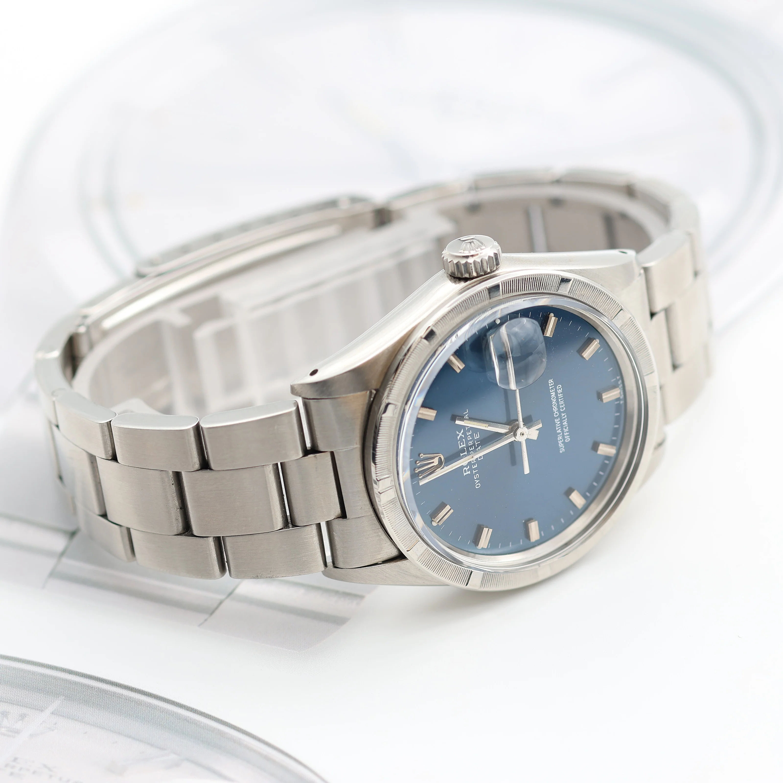 Rolex Oyster Perpetual Date ref. 1501 - Blue Dial (V III) - Oyster - Image 4
