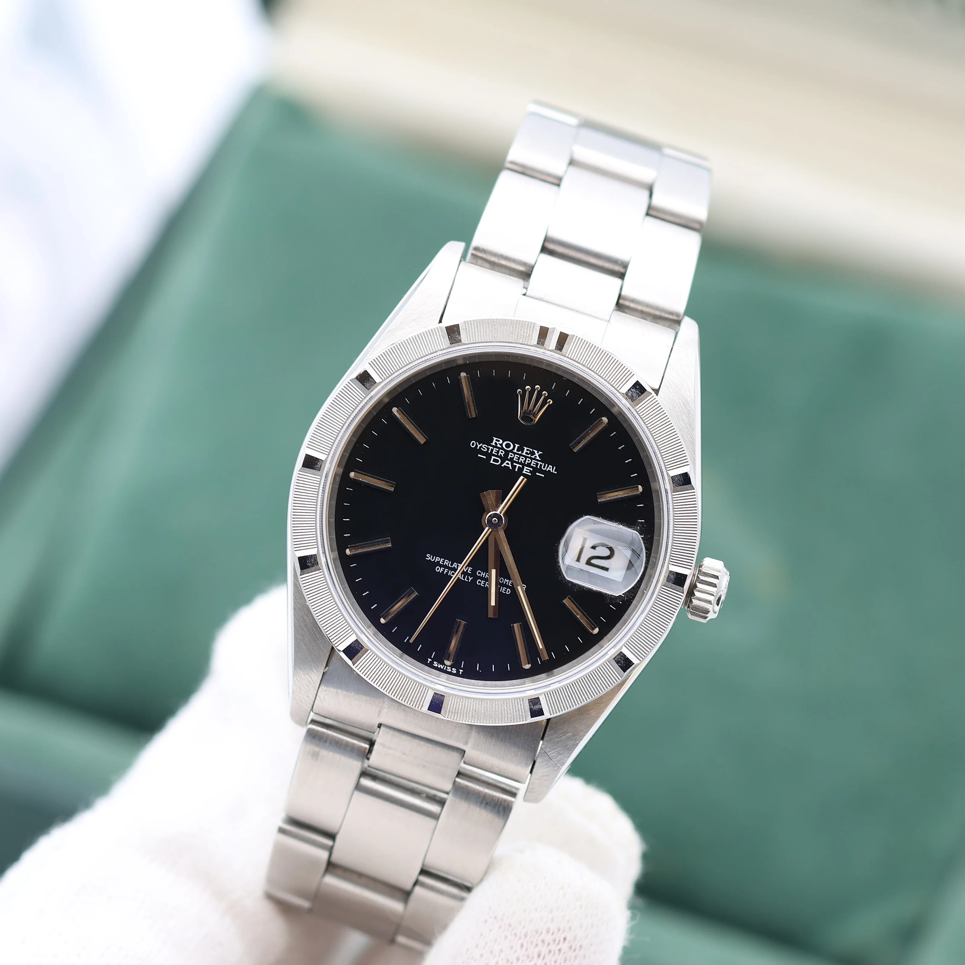 Rolex Oyster Perpetual Date ref. 15210 Black dial - Full Set