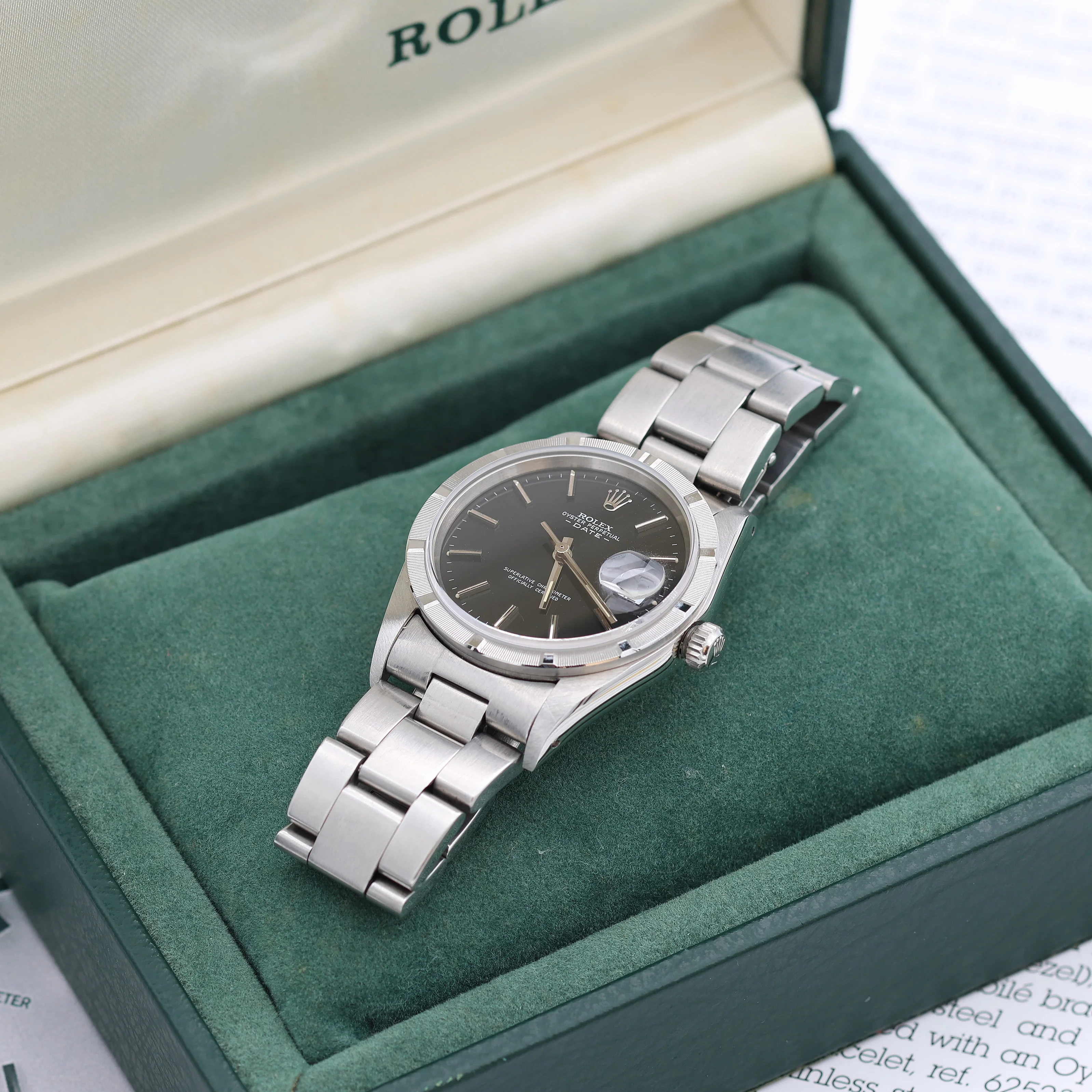 Rolex Oyster Perpetual Date ref. 15210 Black dial - Full Set - Image 6