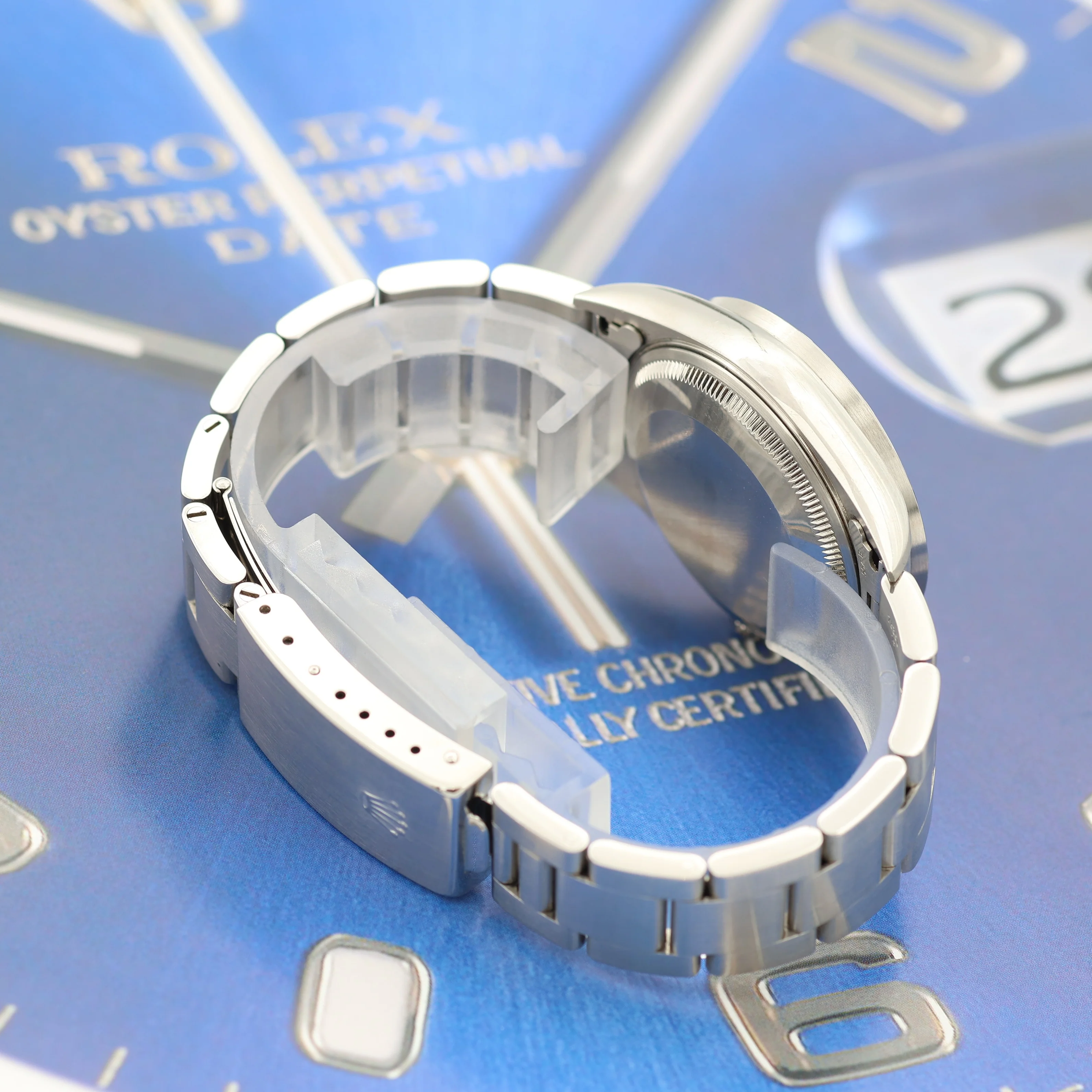 Rolex Oyster Perpetual Date ref. 15210 - Blue Dial - Full Set - Image 8