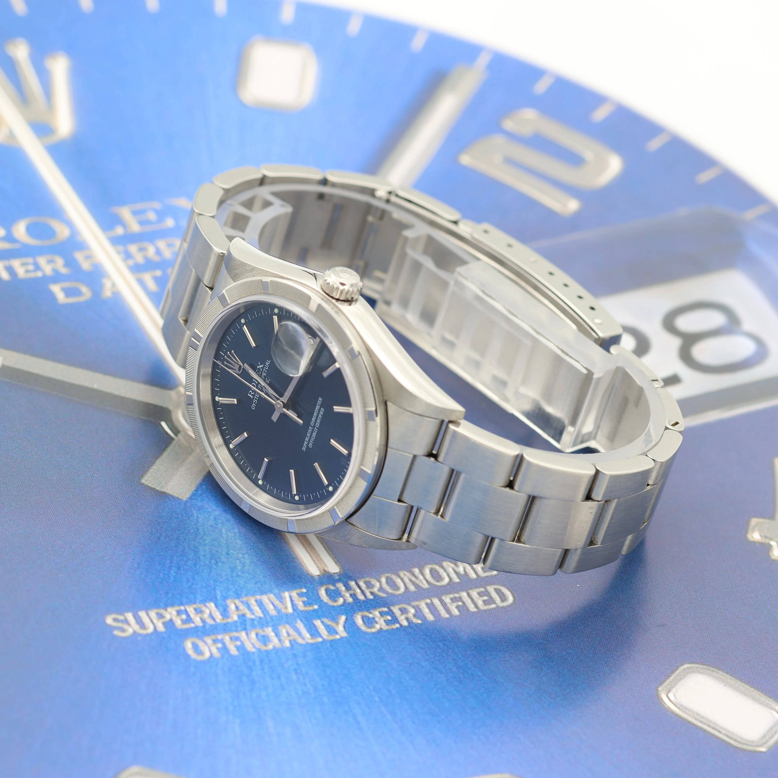 Rolex Oyster Perpetual Date ref. 15210 - Blue Dial - Full Set - Image 9
