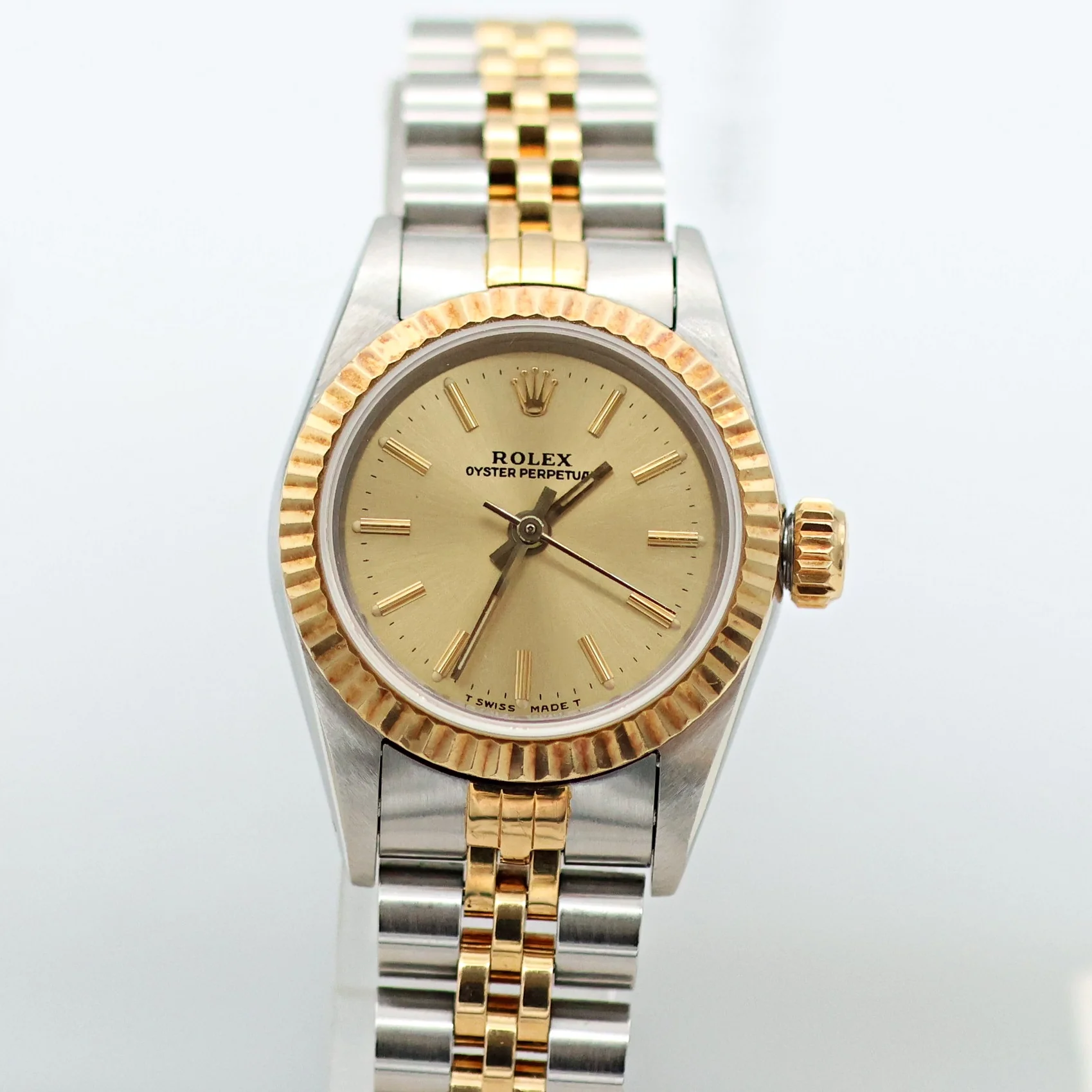 Rolex Oyster Perpetual Lady 67193 - Champagne Dial - Jubilee - Full Set - Image 5
