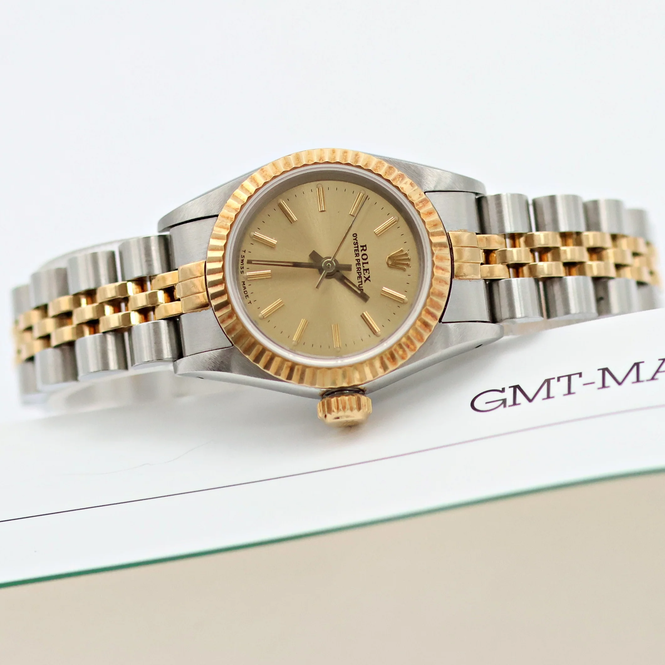 Rolex Oyster Perpetual Lady 67193 - Champagne Dial - Jubilee - Full Set - Image 7