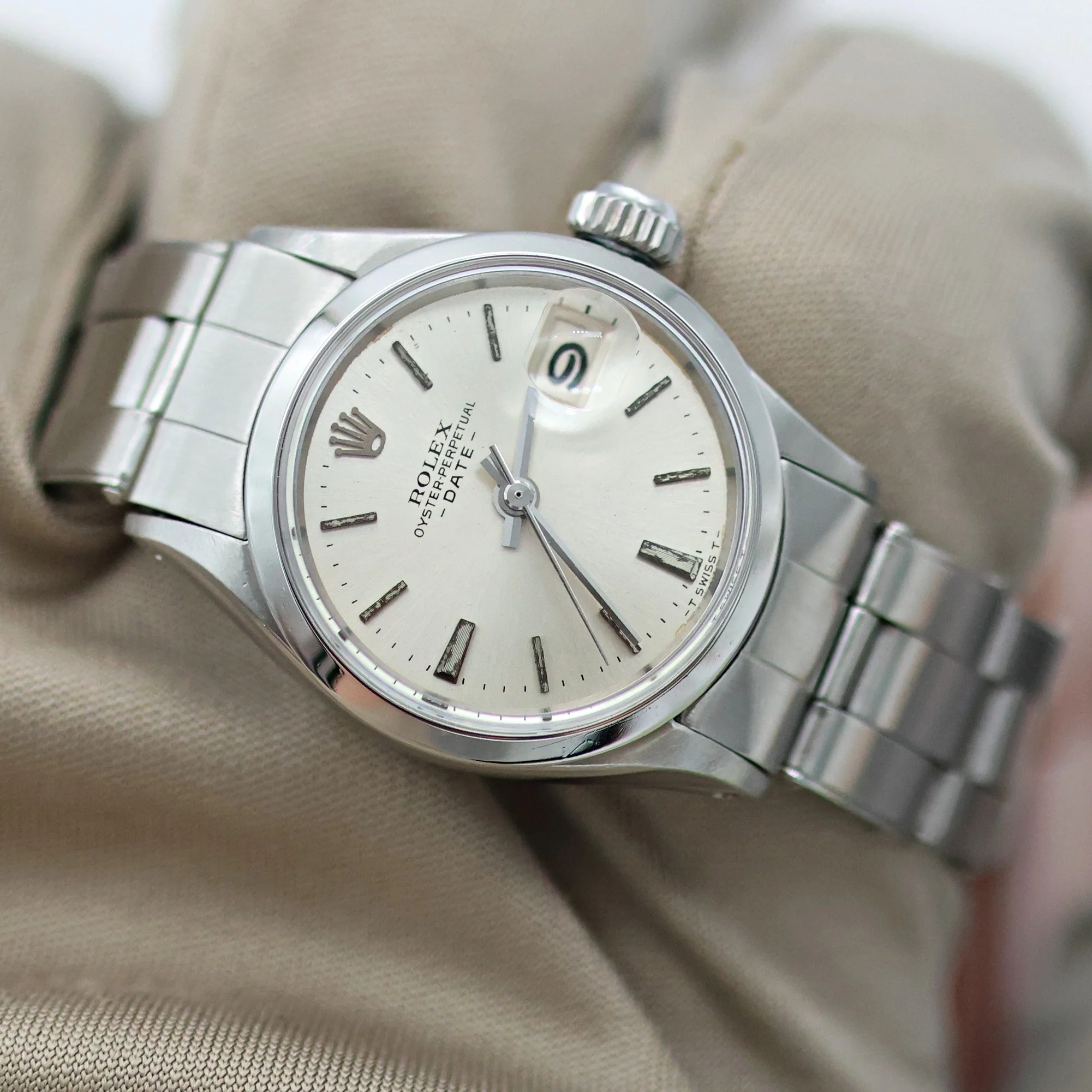 Rolex Oyster Perpetual Lady Datejust ref. 6516 Silver Dial - Full Set - Image 12