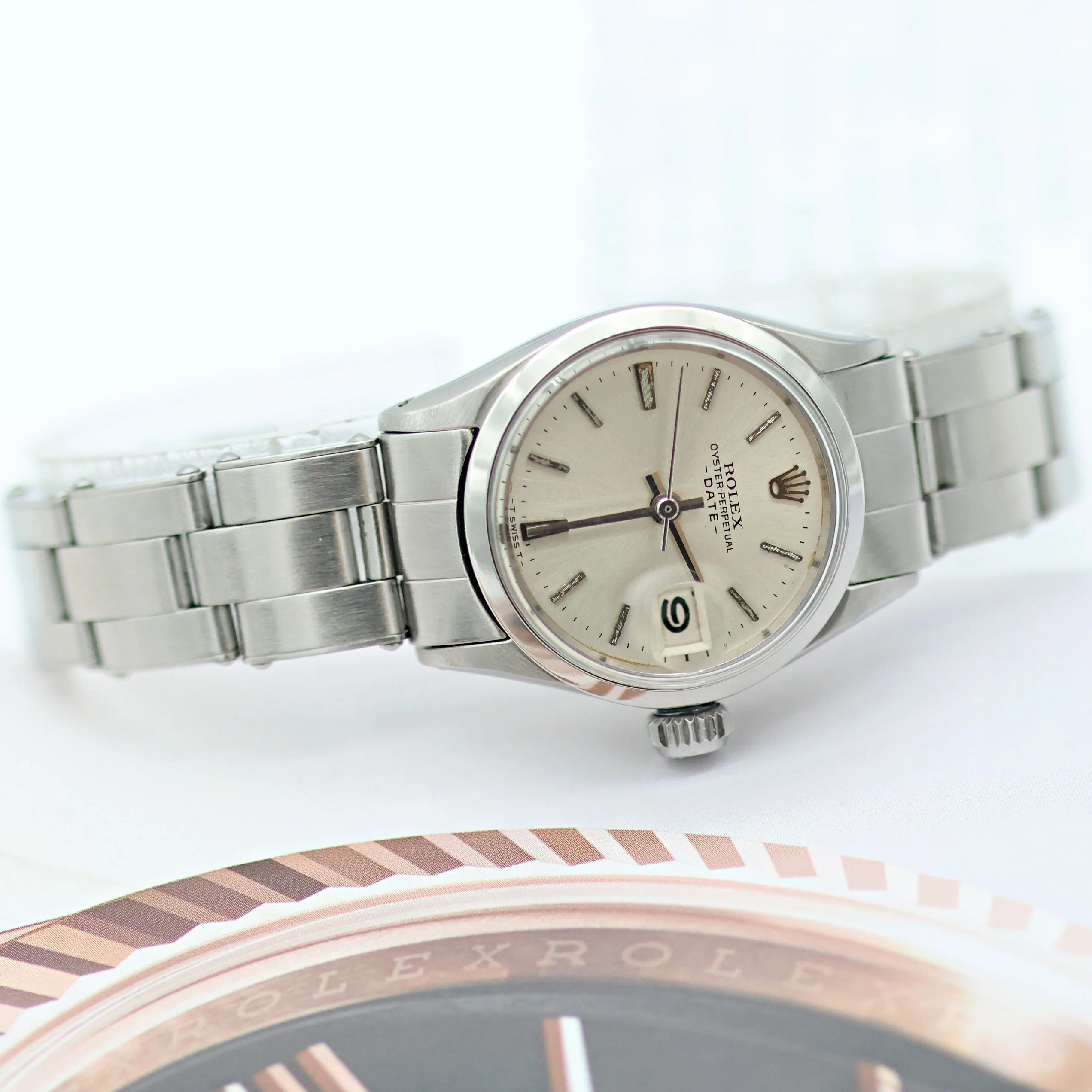 Rolex Oyster Perpetual Lady Datejust ref. 6516 Silver Dial - Full Set - Image 14