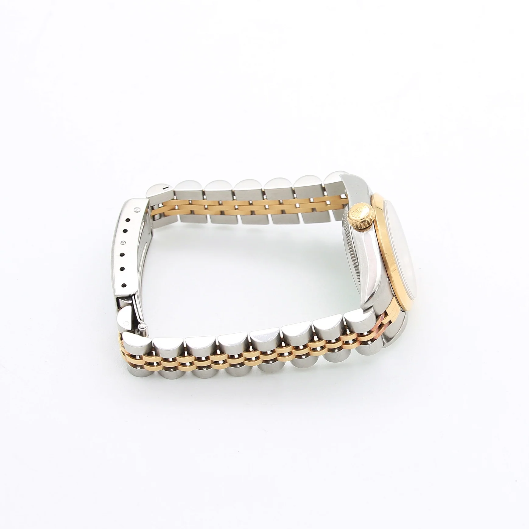 Rolex Oyster Perpetual Lady ref. 67183 Steel/Gold - Champagne 3-6-9 Dial - Jubilee bracelet - Image 10