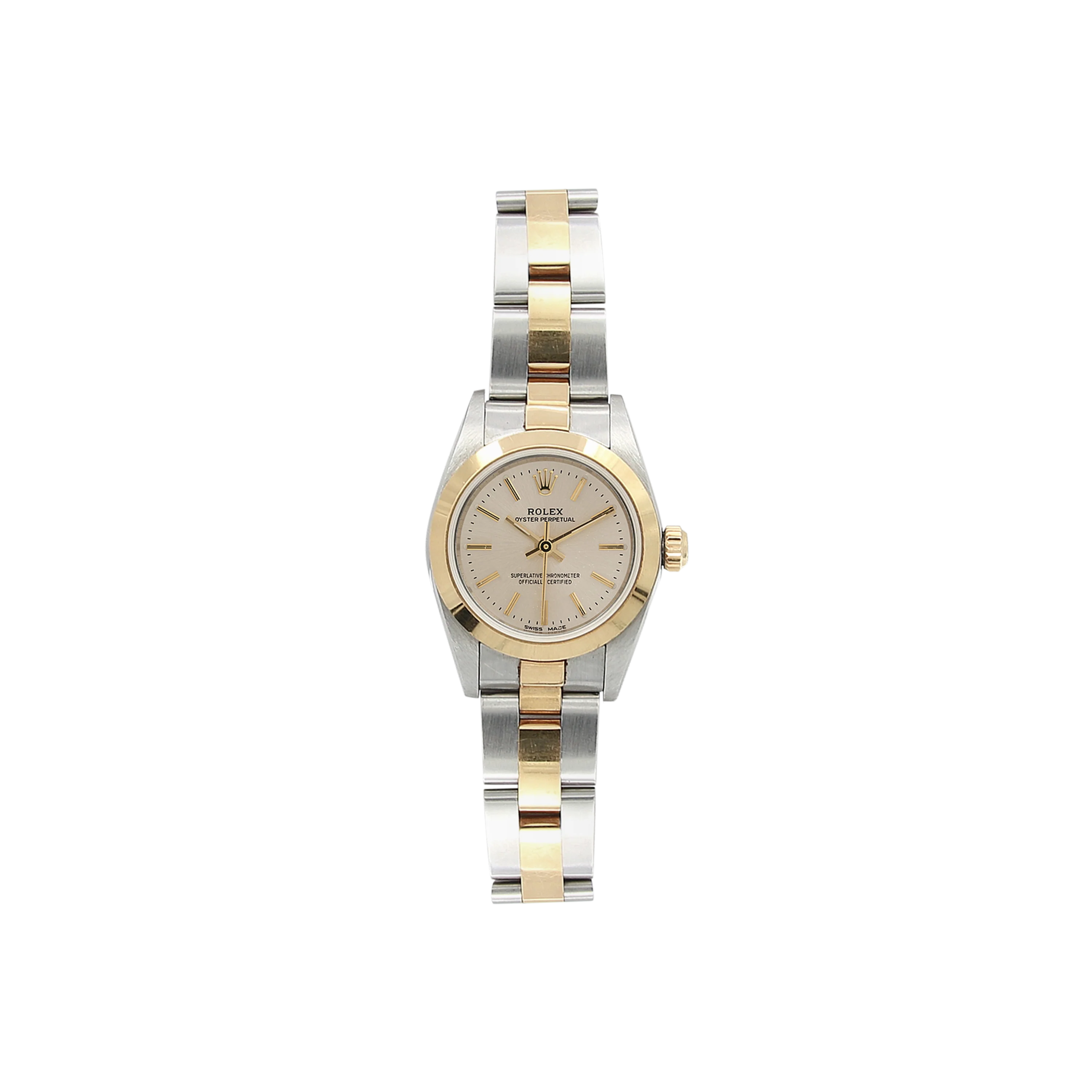 Rolex Oyster Perpetual Lady ref. 67183 Steel/Gold - Silver Dial Oyster bracelet