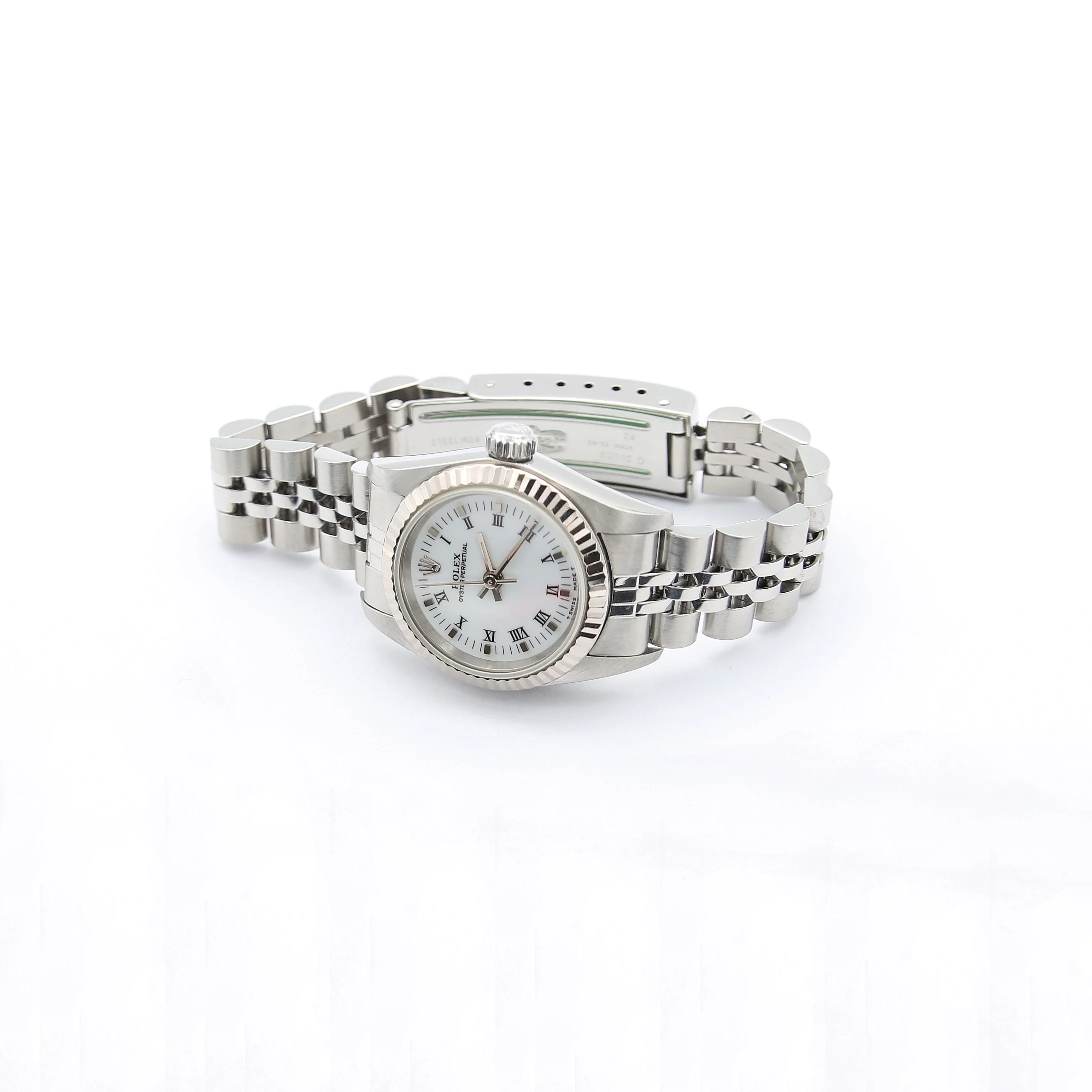 Rolex Oyster Perpetual lady ref. 67194 White dial Jubilee bracelet - Image 2
