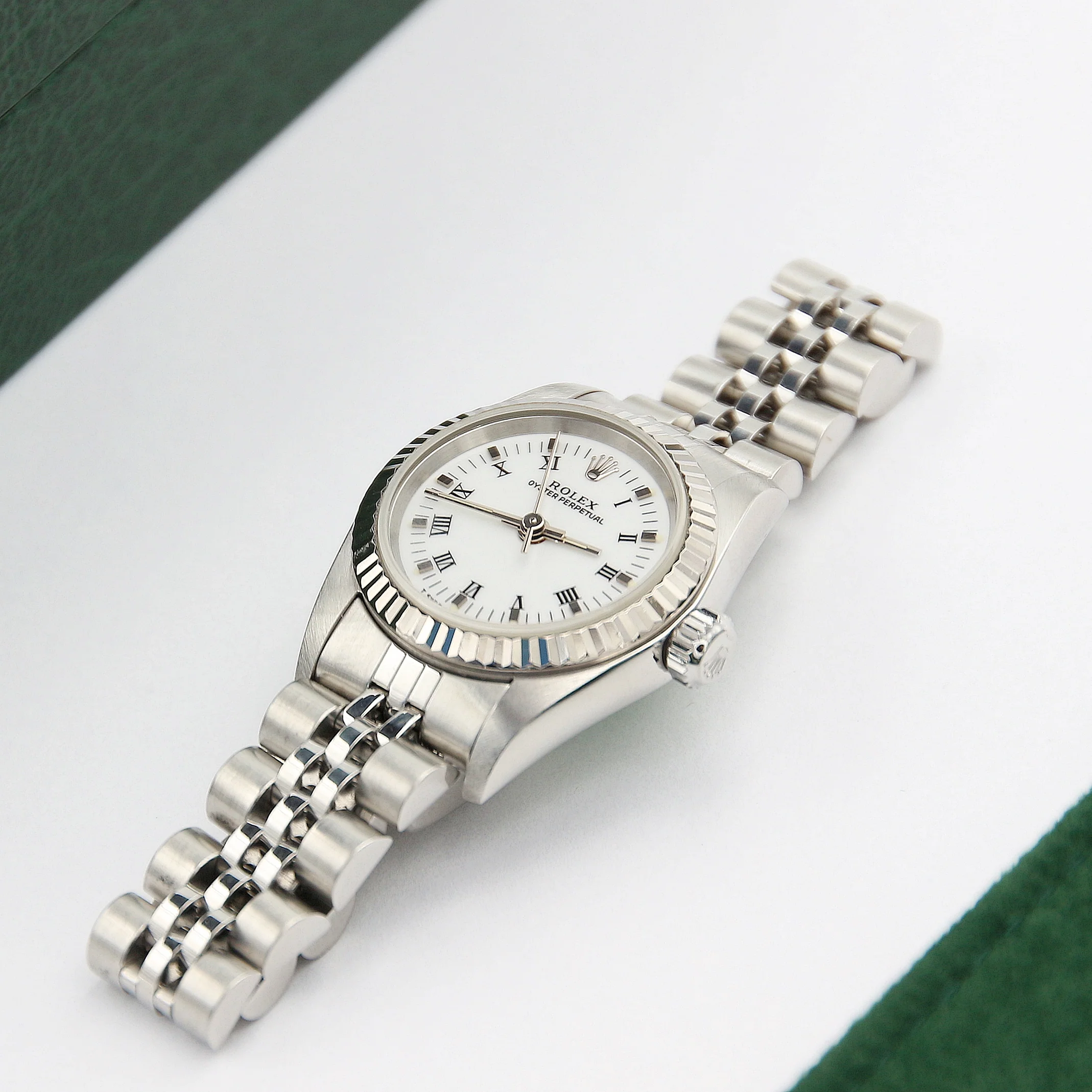 Rolex Oyster Perpetual lady ref. 67194 White dial Jubilee bracelet - Image 5