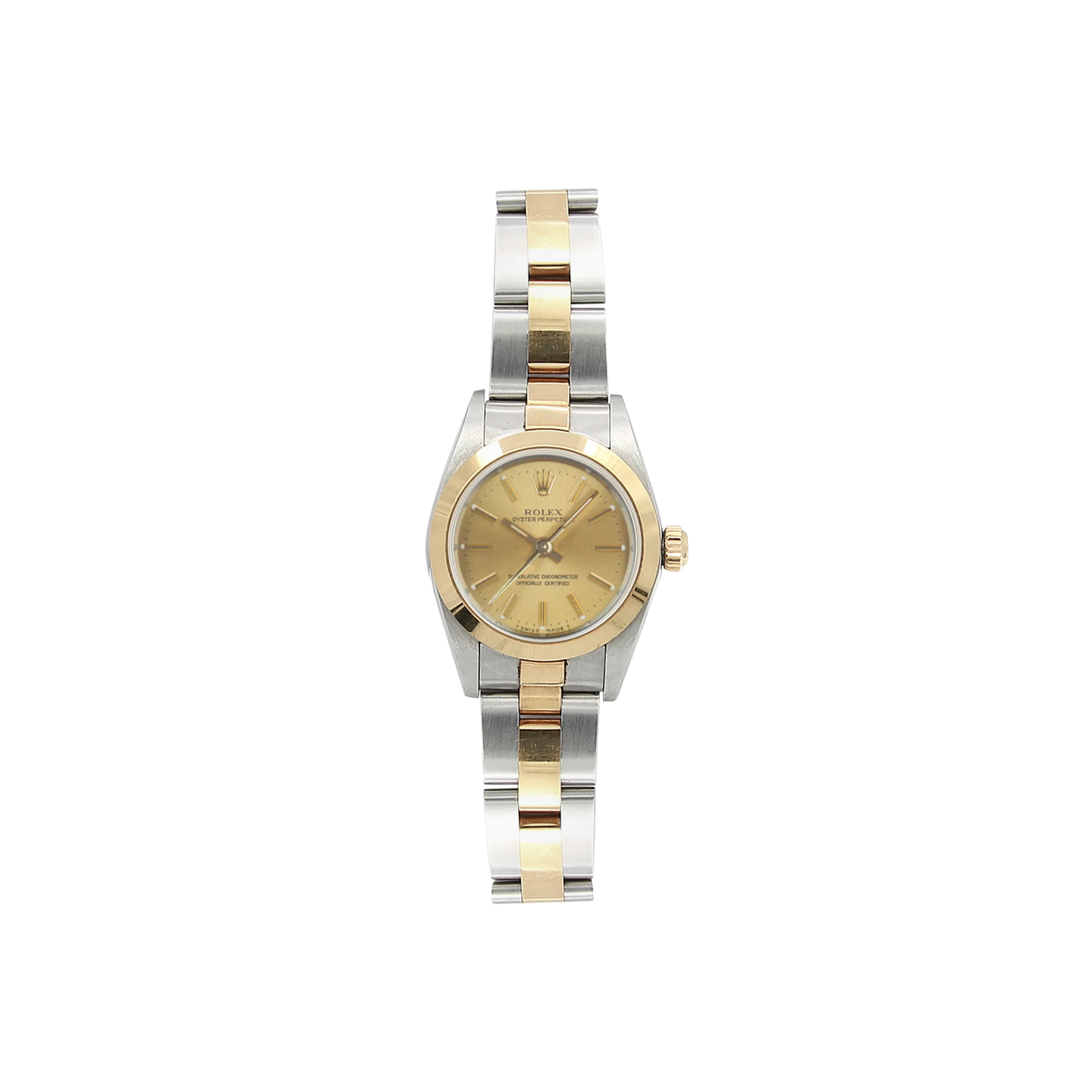 Rolex Oyster Perpetual Lady ref. 76183 Steel/Gold - Champagne Dial Oyster bracelet - Image 2