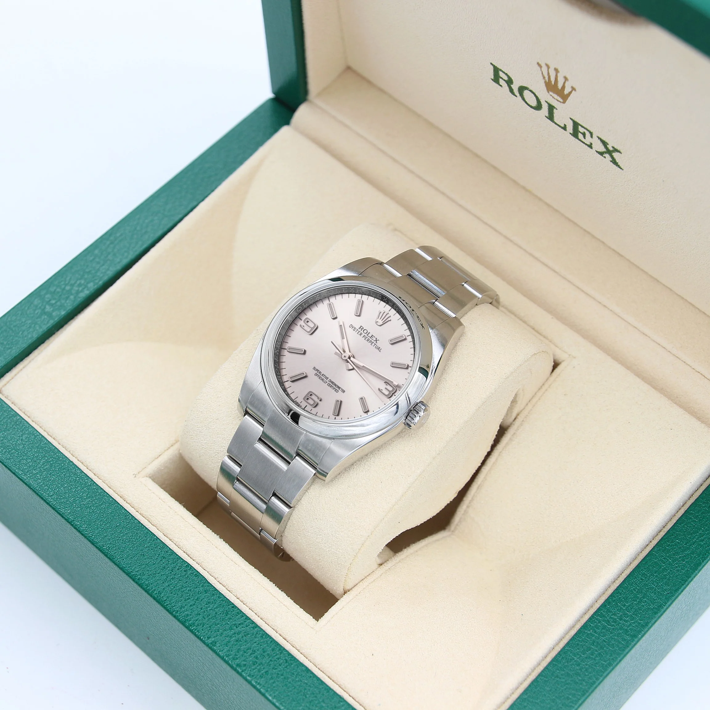 Rolex Oyster Perpetual ref. 116000 - Silver Arabic Dial - Full Set - Image 2