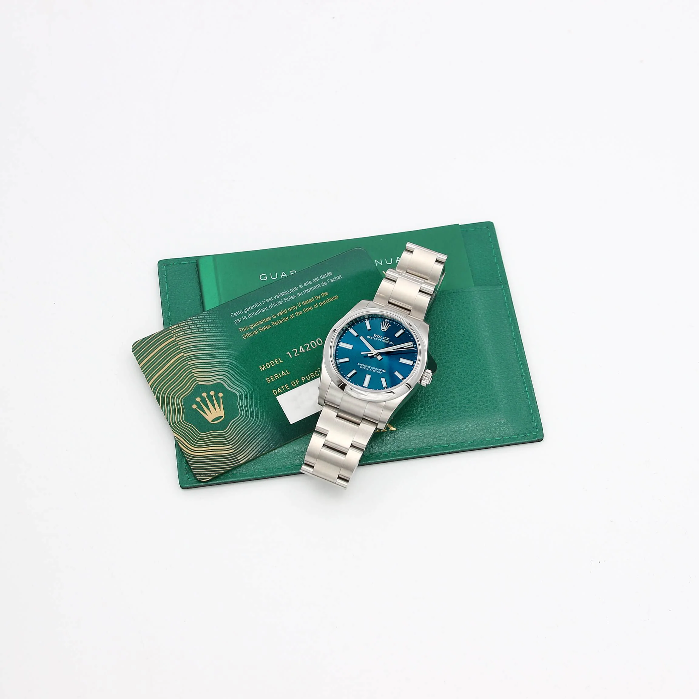 Rolex Oyster Perpetual ref. 124200 - 34mm Blue Dial - Full set - Image 3