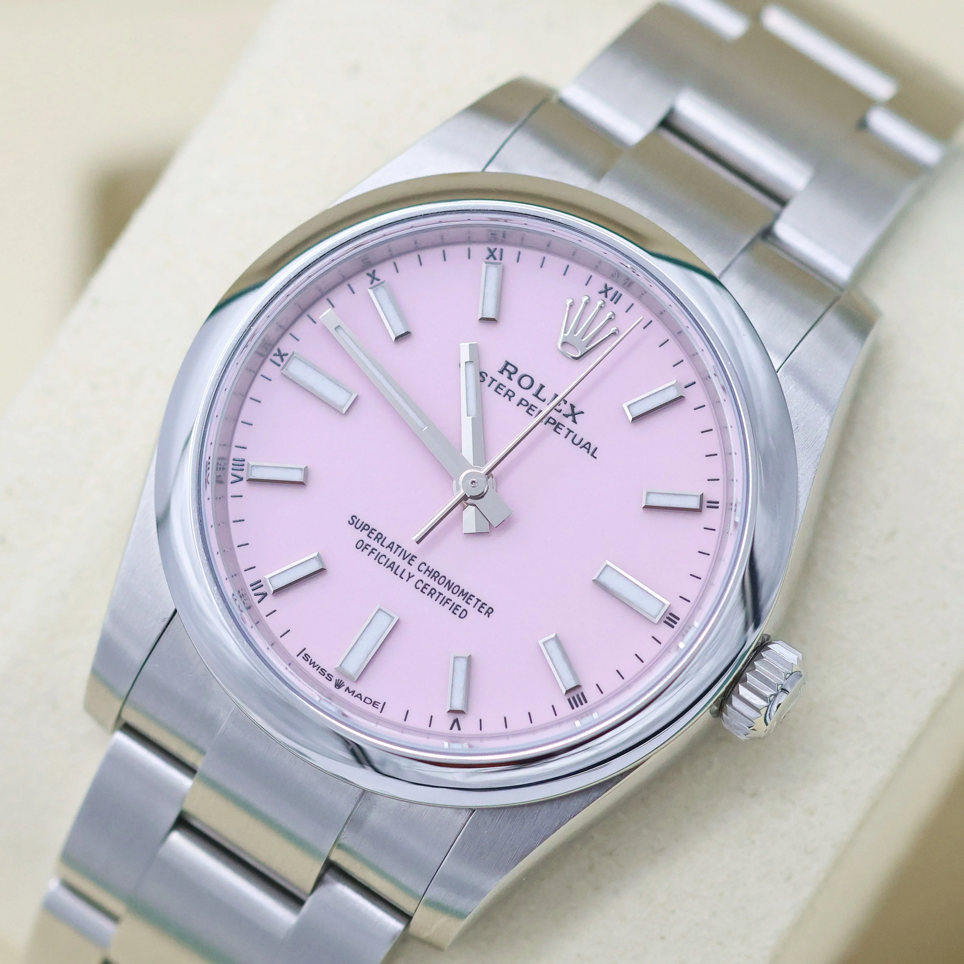 Rolex Oyster Perpetual ref. 124200 - 34mm Pink Dial - Full set - Image 8