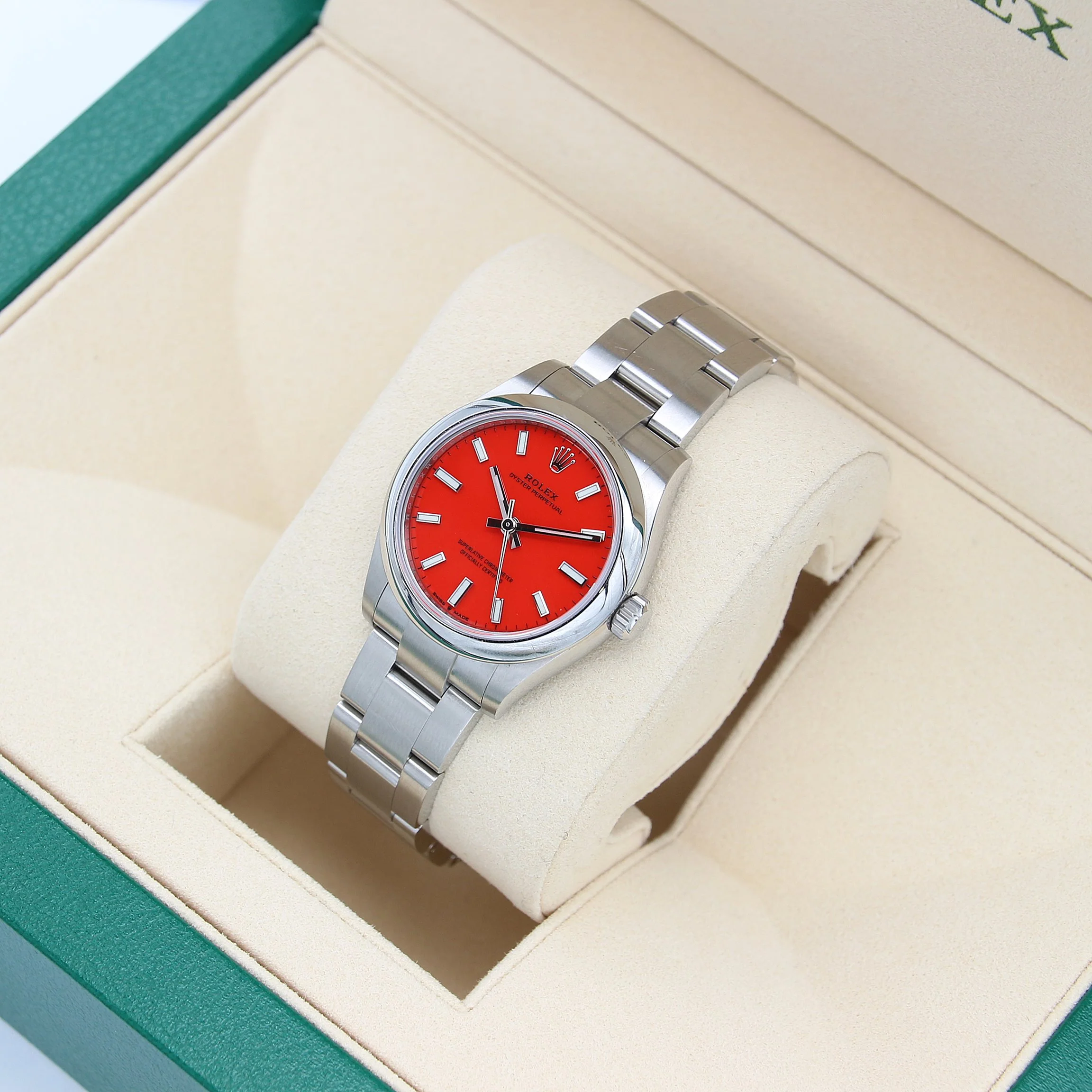 Rolex  Oyster Perpetual ref. 277200 Coral Red Dial - Image 4