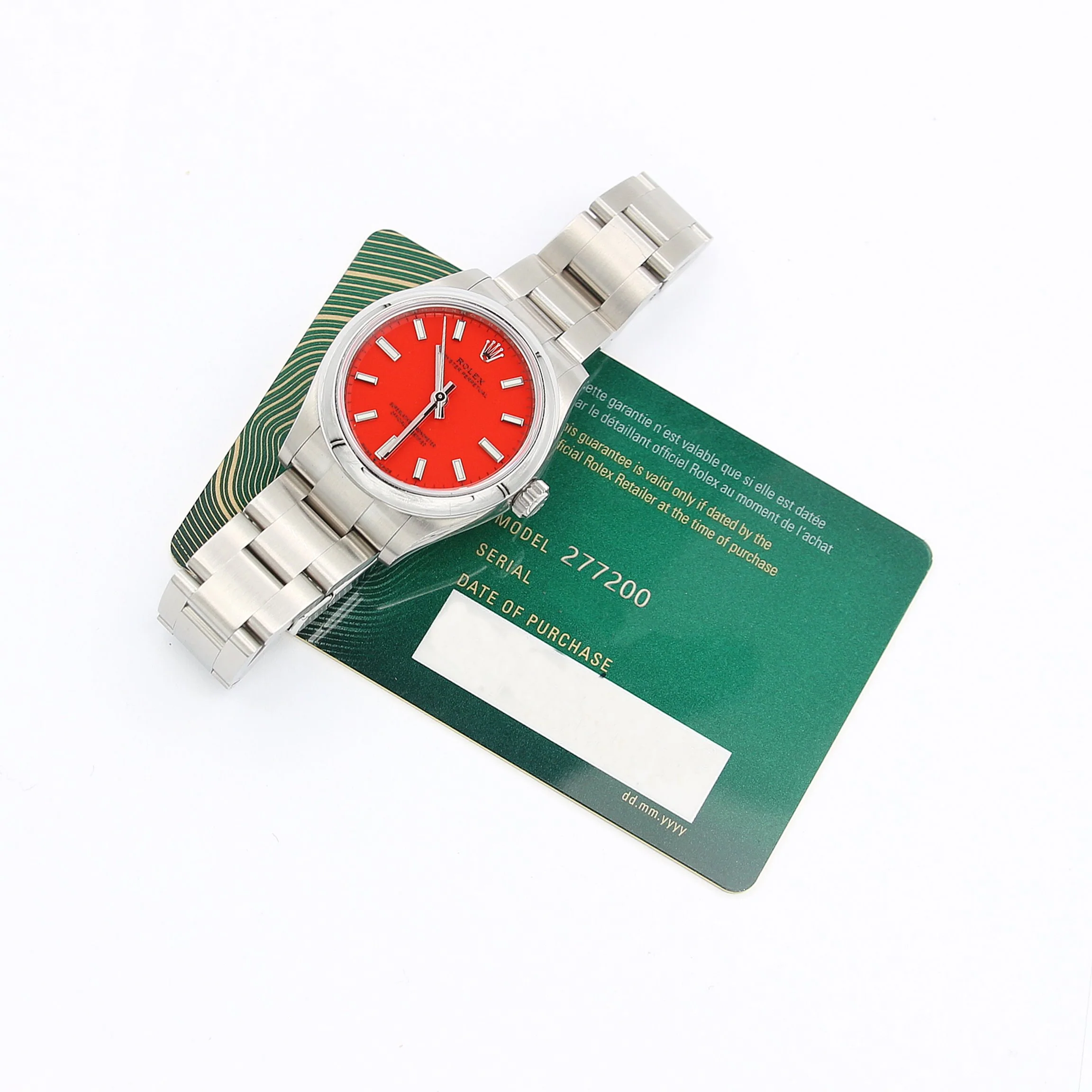 Rolex  Oyster Perpetual ref. 277200 Coral Red Dial - Image 5