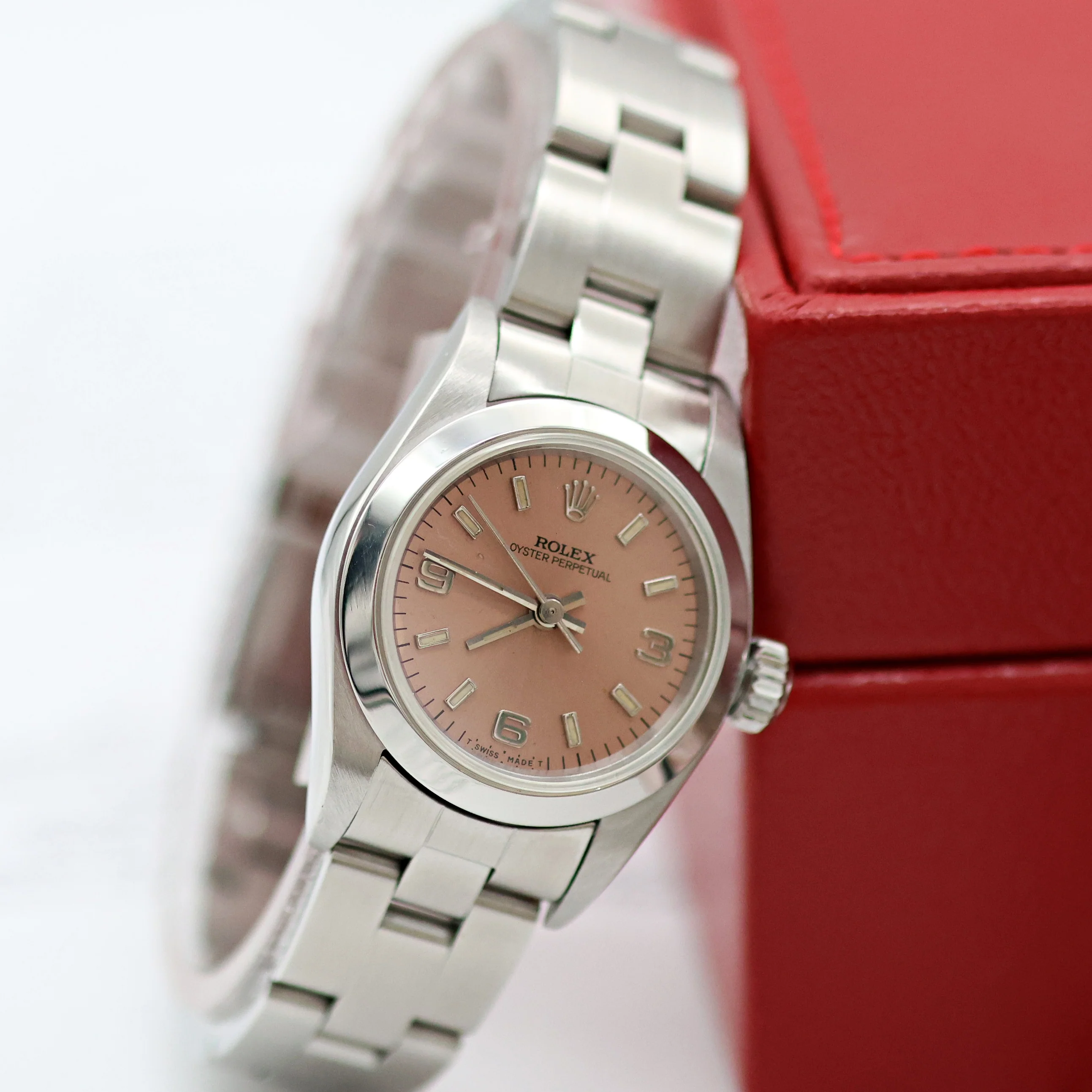 Rolex Oyster Perpetual ref. 67180 - Salmon Dial - Oyster Bracelet - Image 8