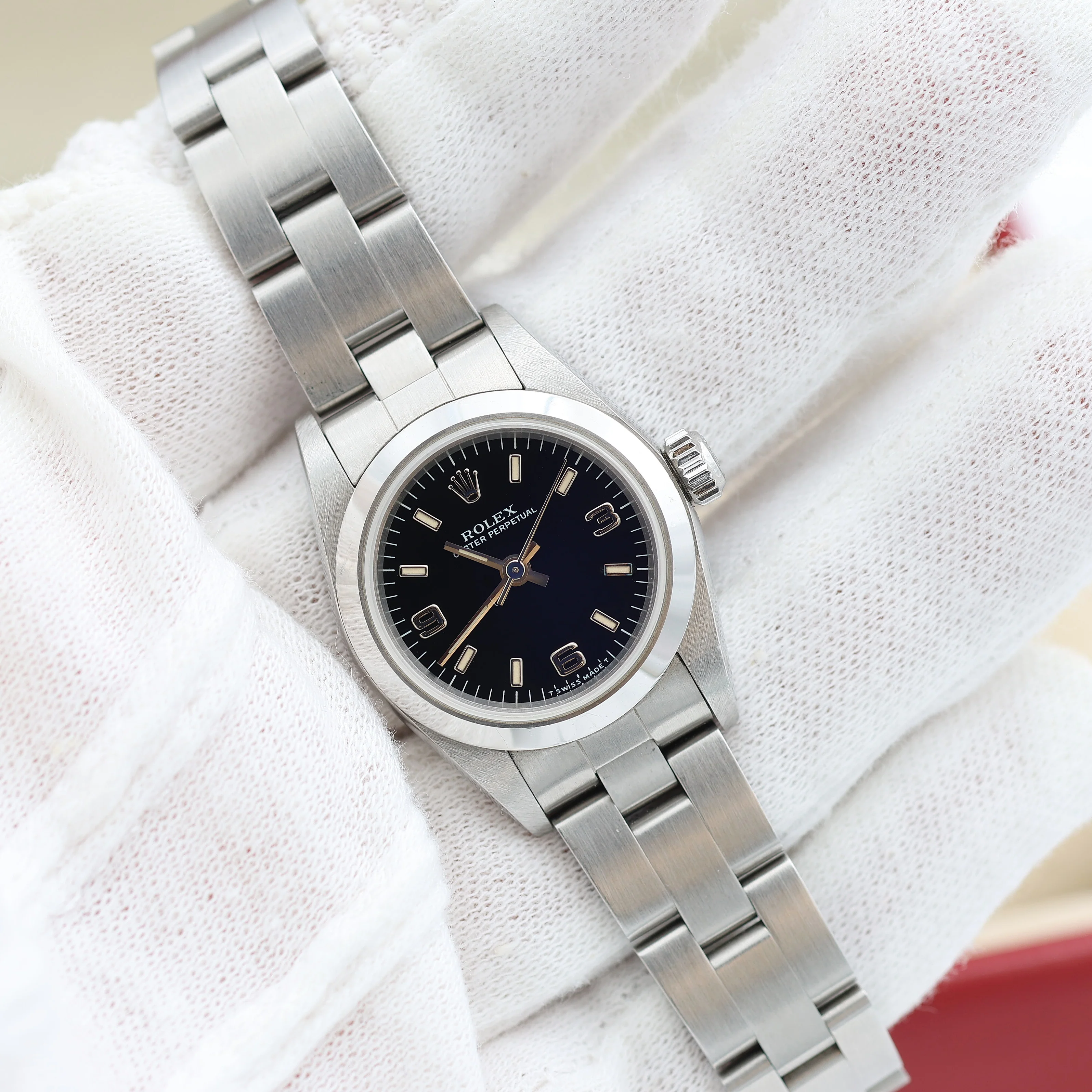 Rolex Oyster Perpetual ref. 67180 - Black 3-6-9 Dial - Oyster Bracelet - Image 3