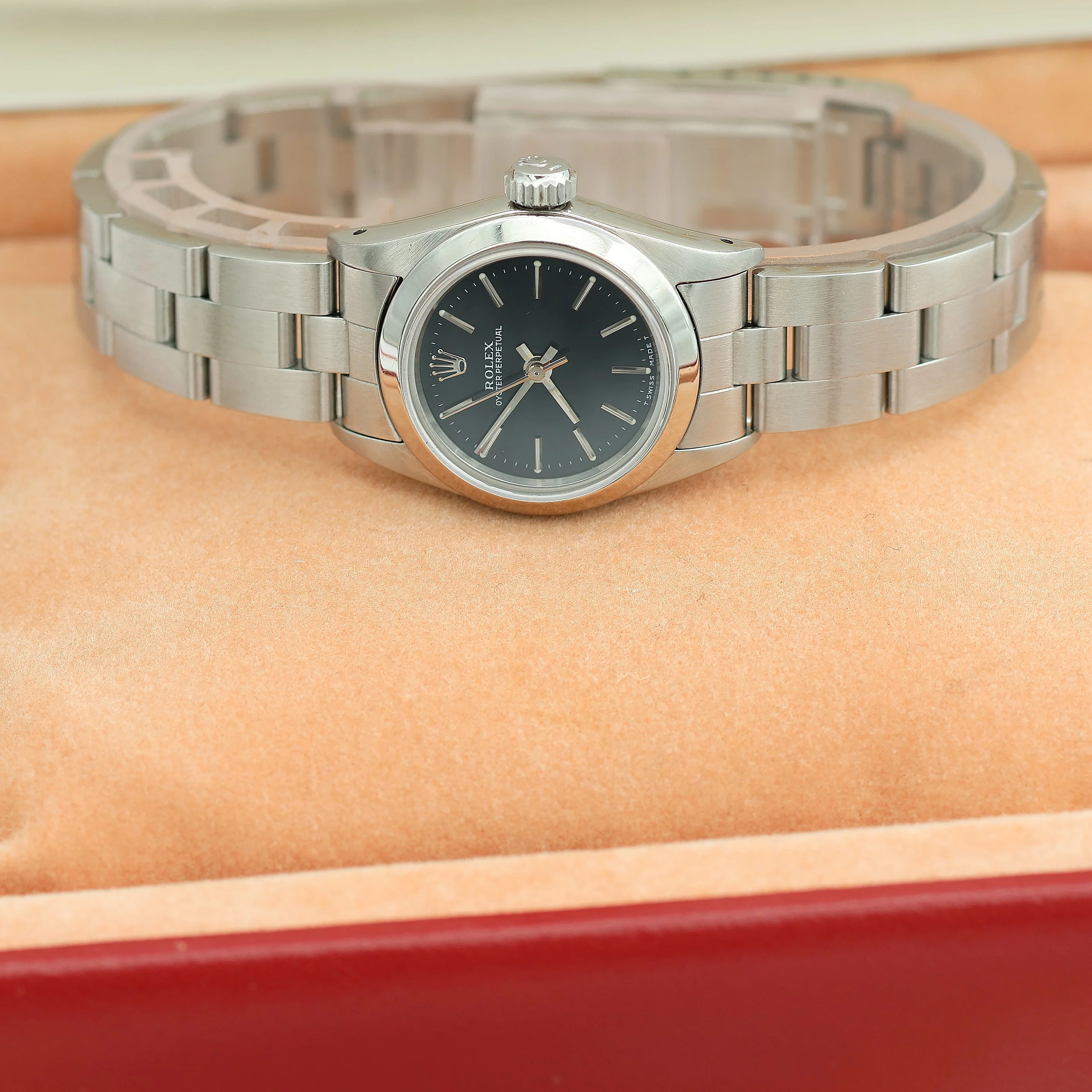 Rolex Oyster Perpetual ref. 67180 - Black Matte Dial - Oyster Bracelet - Full Set - Image 3