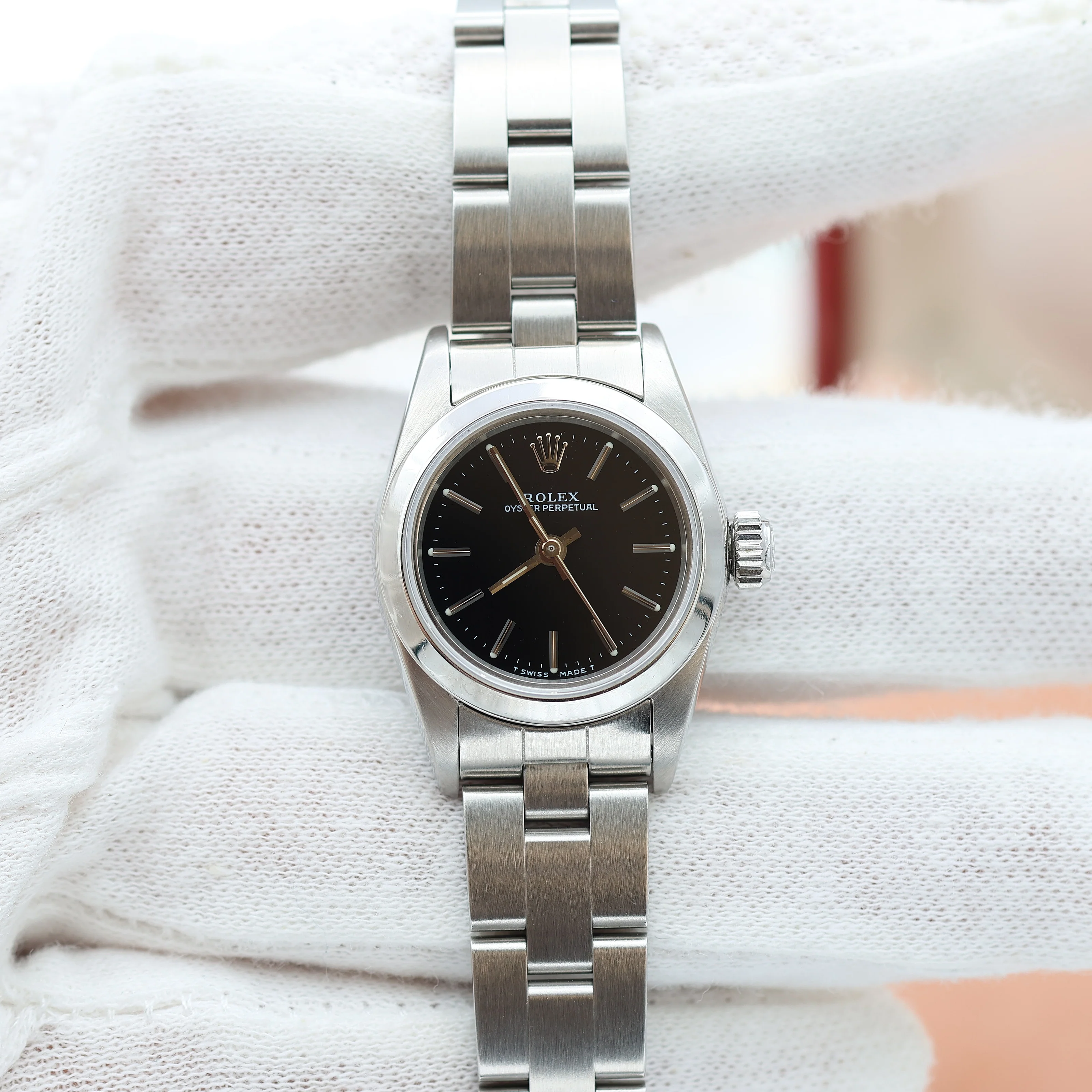 Rolex Oyster Perpetual ref. 67180 - Black Matte Dial - Oyster Bracelet - Full Set - Image 5