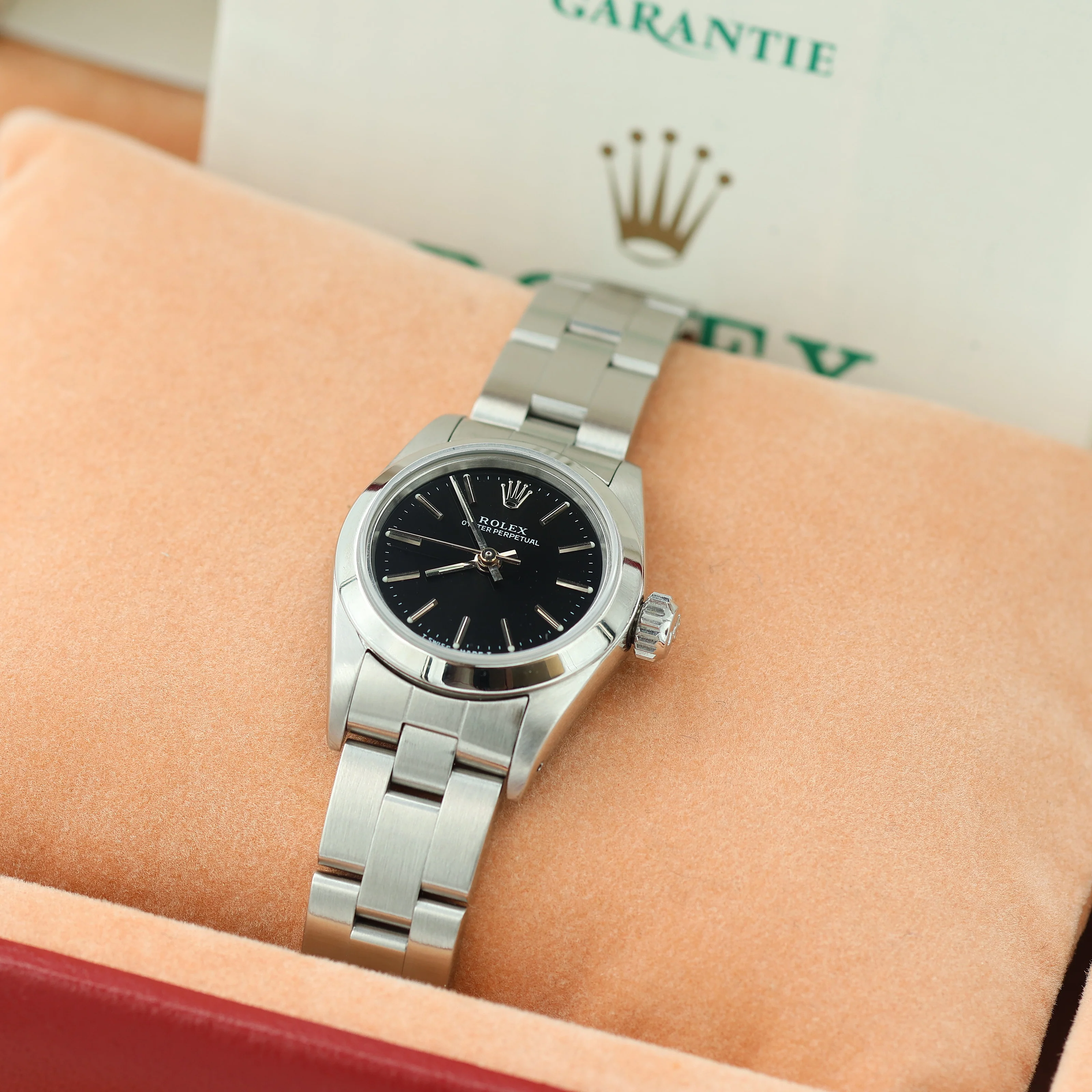 Rolex Oyster Perpetual ref. 67180 - Black Matte Dial - Oyster Bracelet - Full Set - Image 7