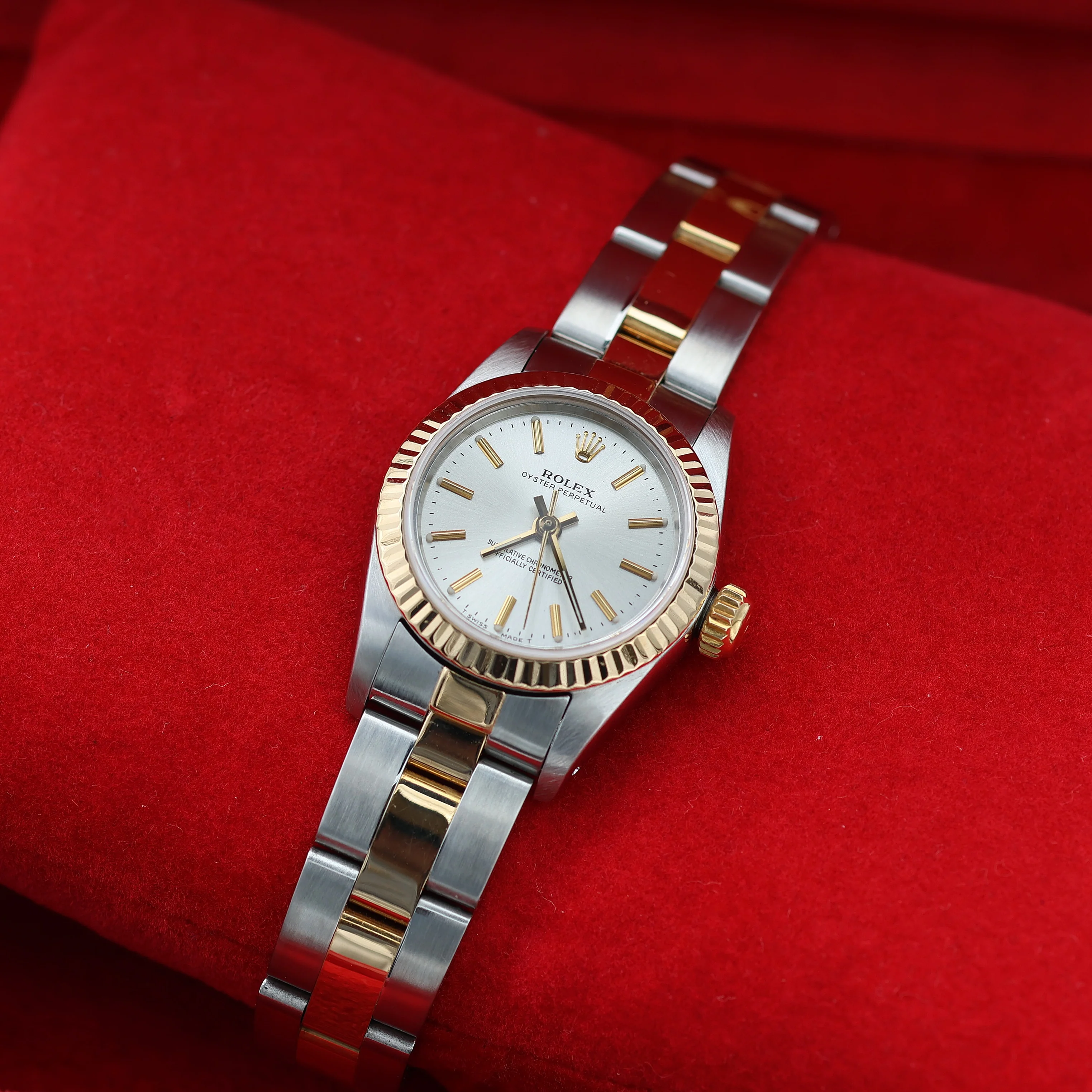 Rolex Oyster Perpetual ref. 67193 Silver dial Oyster bracelet
