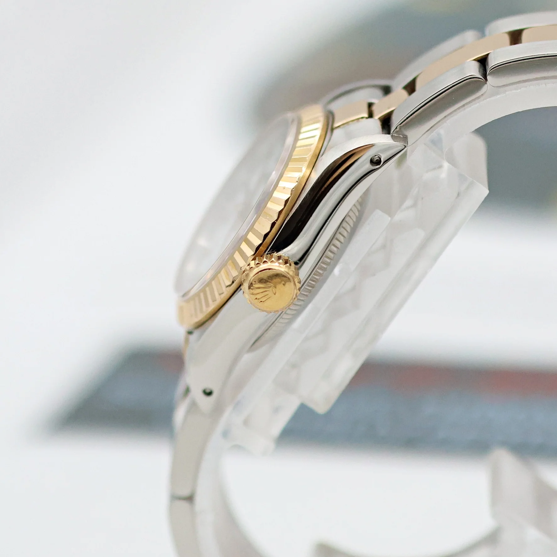 Rolex Oyster perpetual ref. 67193 White Roman dial Oyster bracelet - Image 18